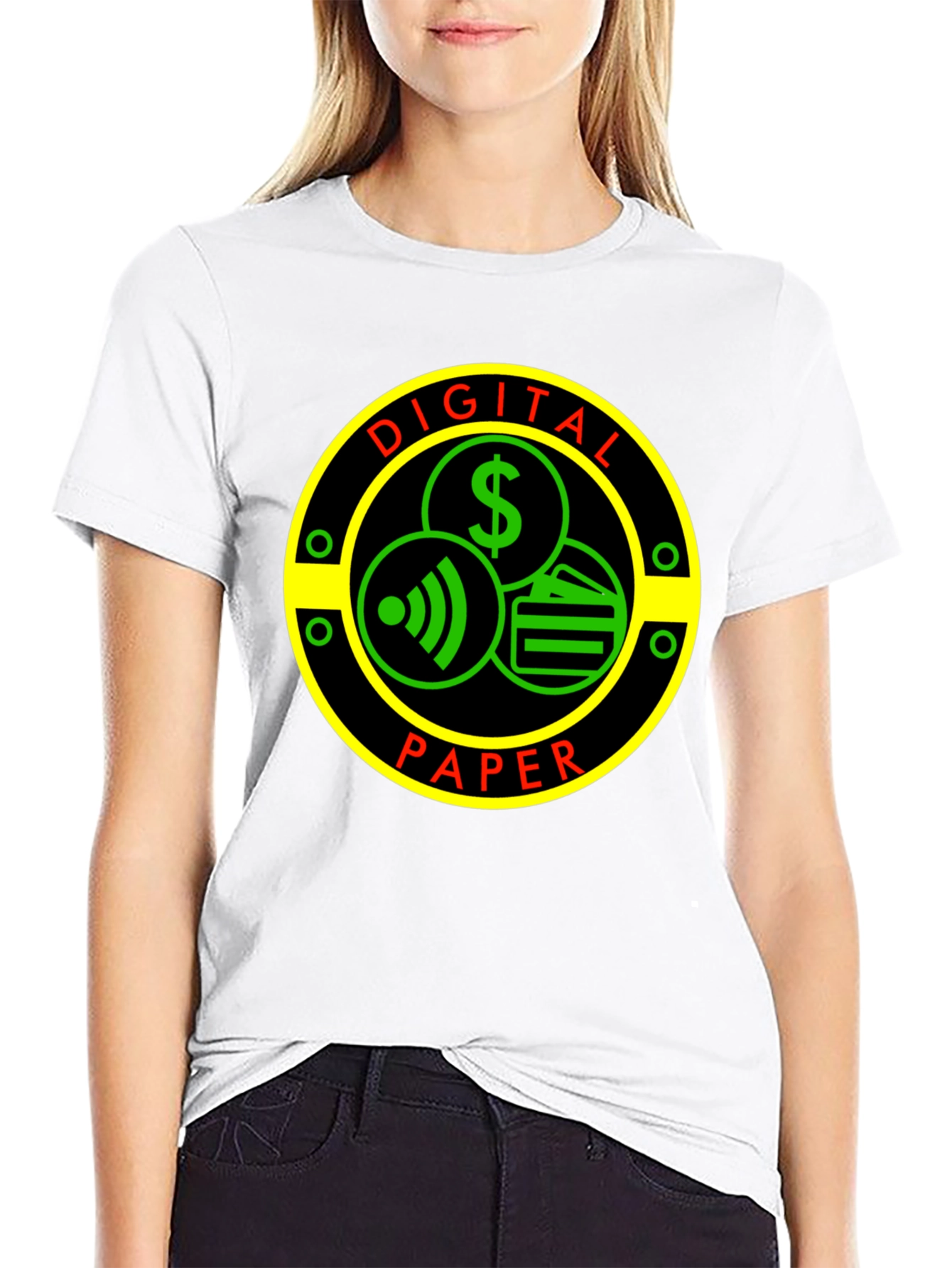 Digital Paper Graphic T-Shirt