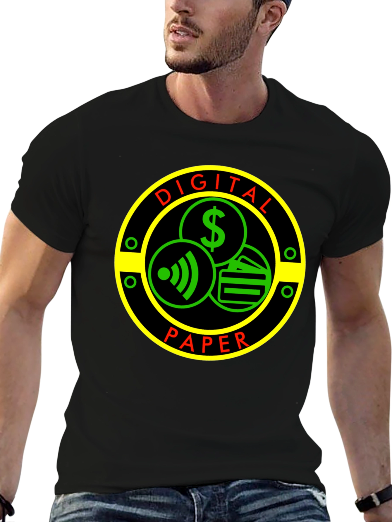 Digital Paper Graphic T-Shirt