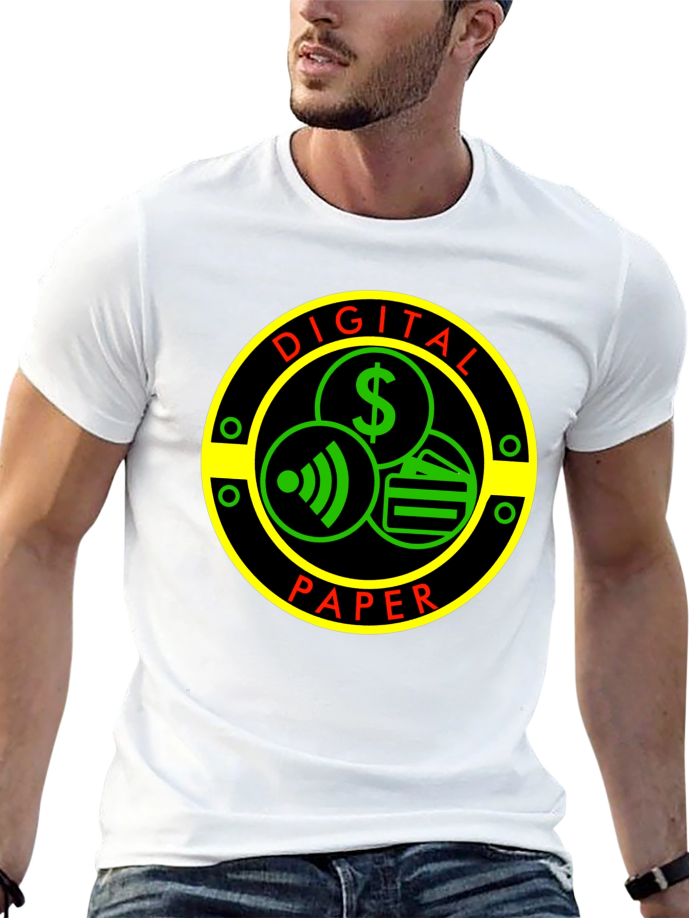 Digital Paper Graphic T-Shirt