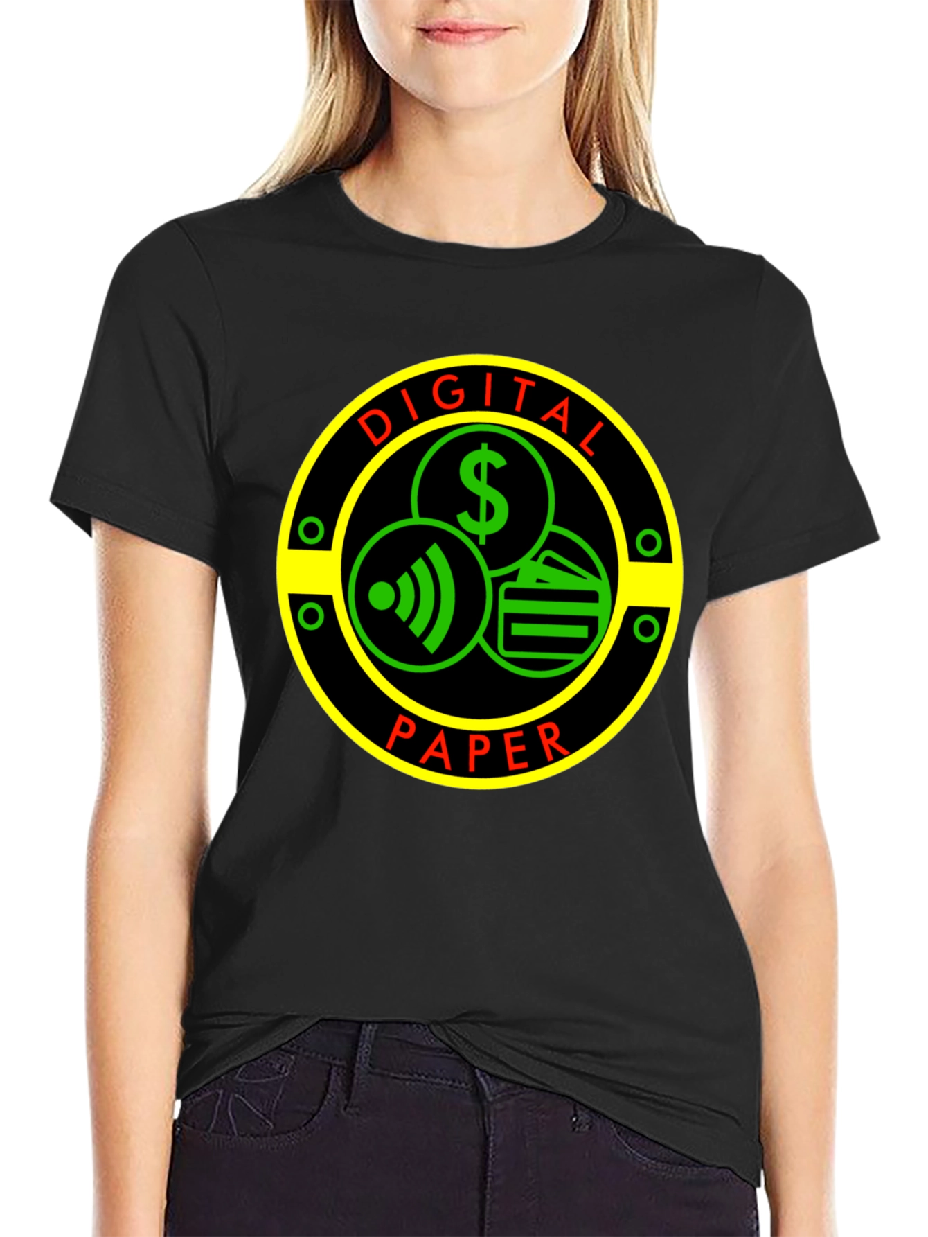 Digital Paper Graphic T-Shirt