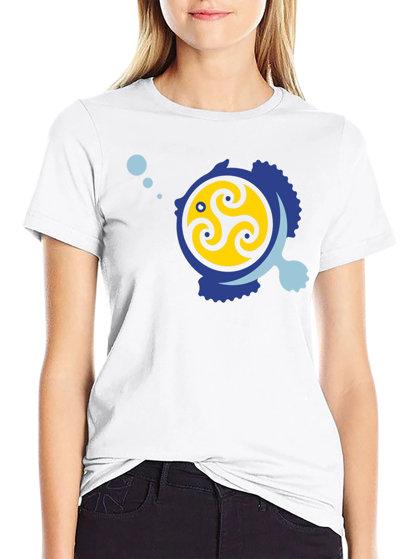 Triskelion Fish Graphic Tee - Stylish & Unique Design