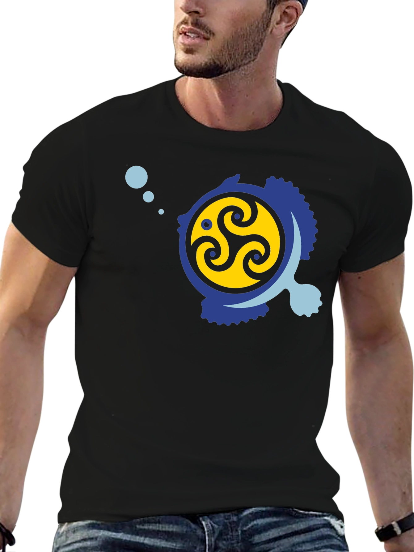 Triskelion Fish Graphic Tee - Stylish & Unique Design