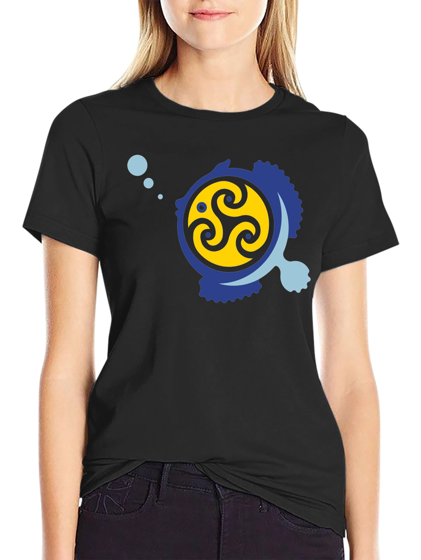 Triskelion Fish Graphic Tee - Stylish & Unique Design