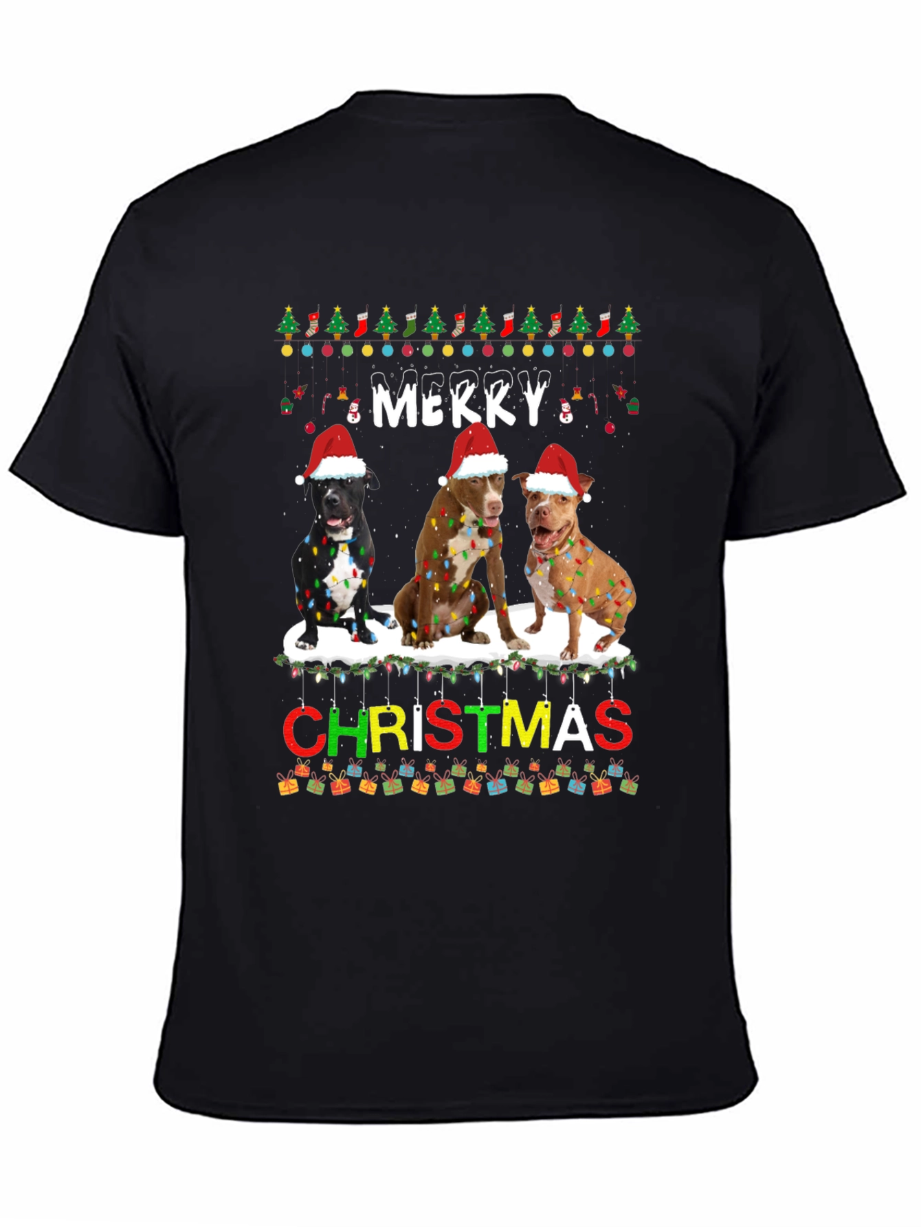 Merry Christmas Dogs T-Shirt