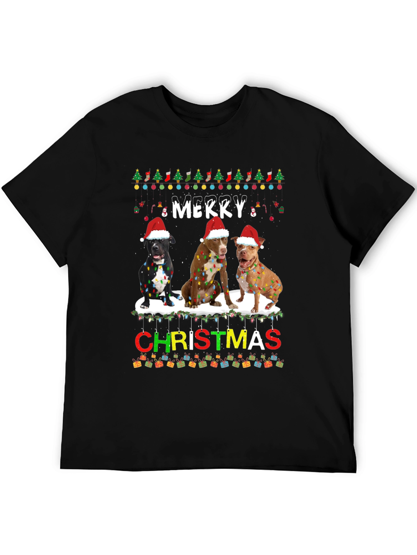 Merry Christmas Dogs T-Shirt