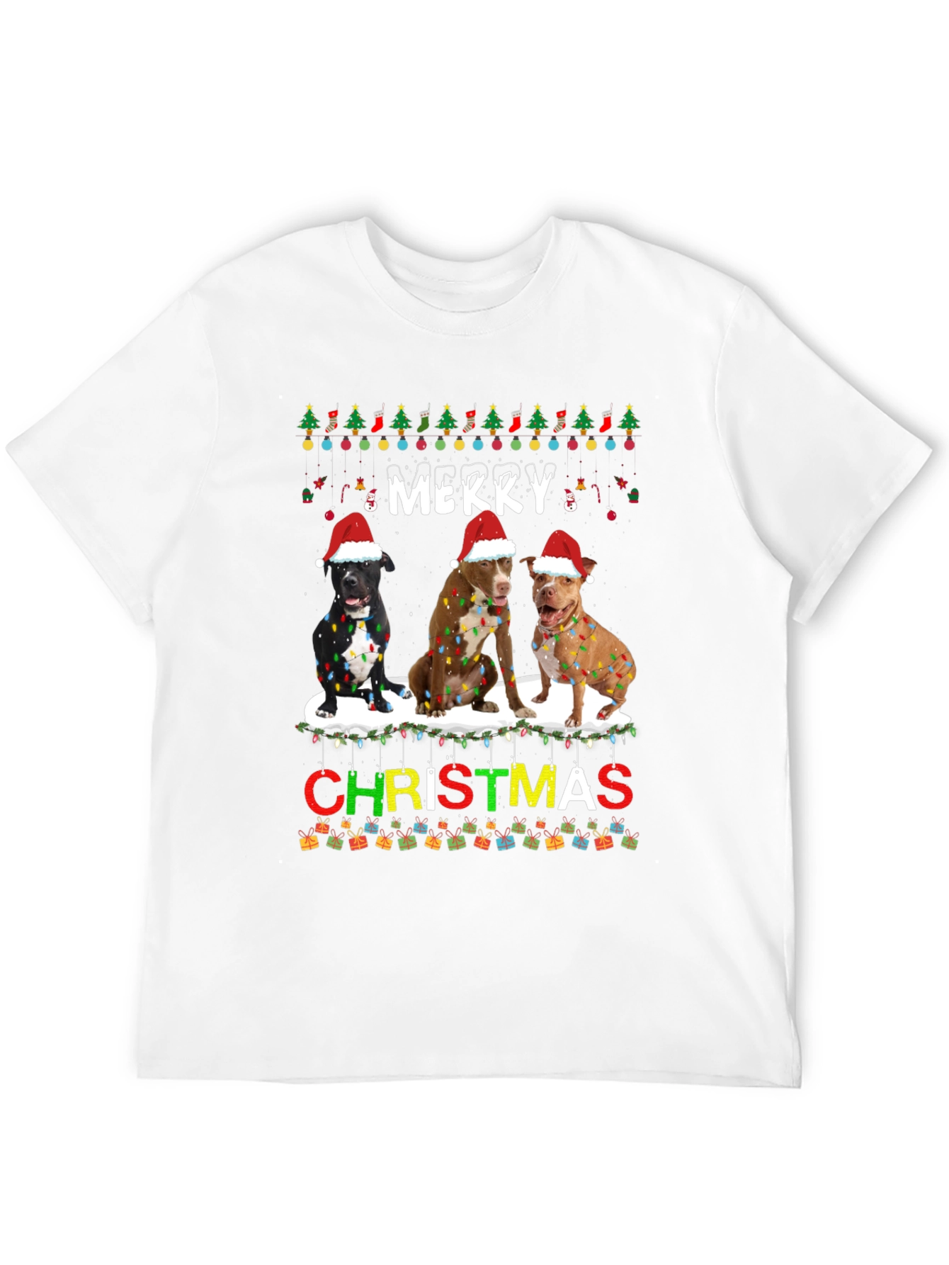 Merry Christmas Dogs T-Shirt