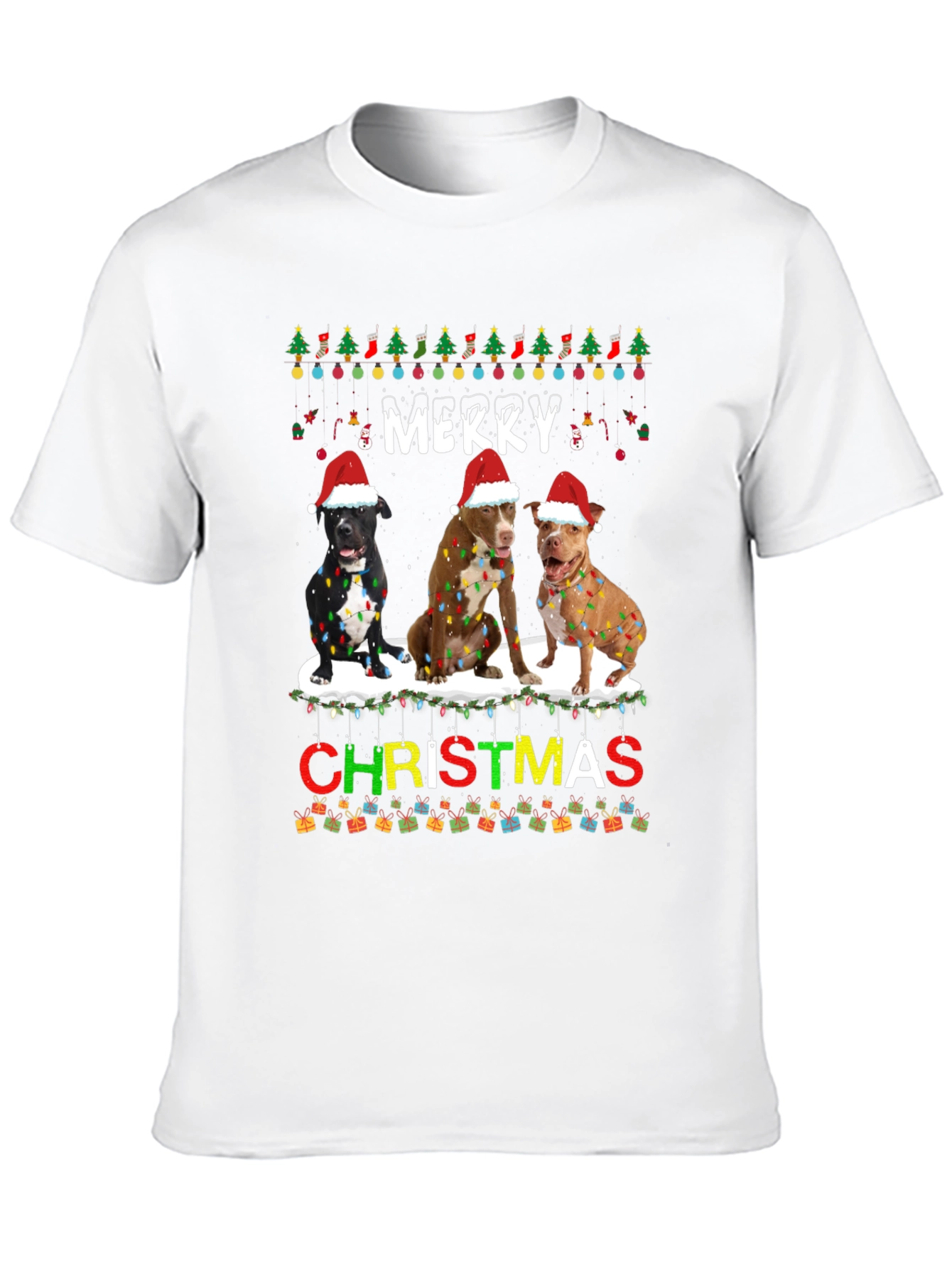 Merry Christmas Dogs T-Shirt