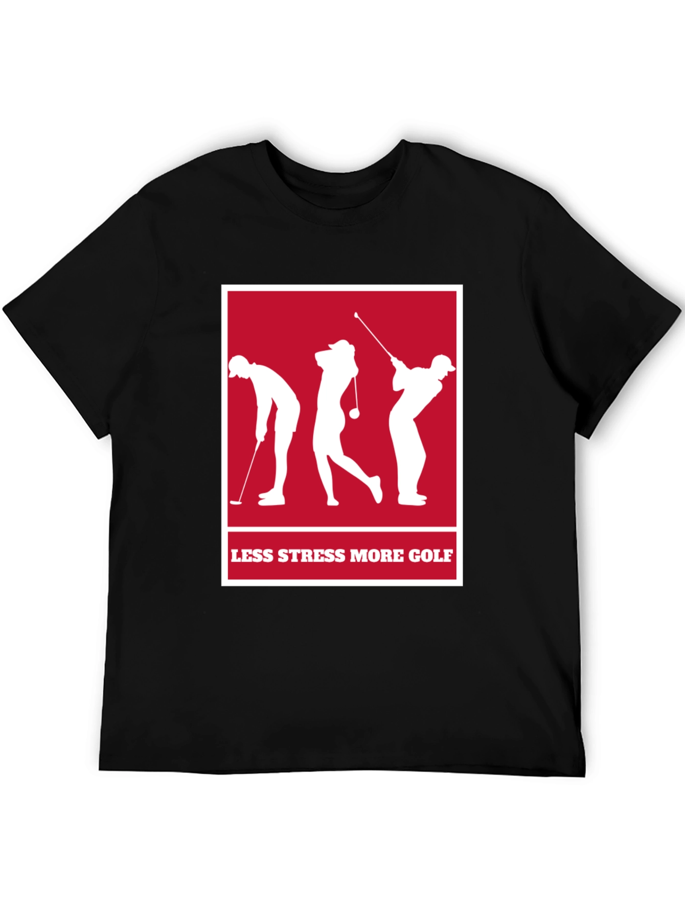 Less Stress More Golf T-Shirt