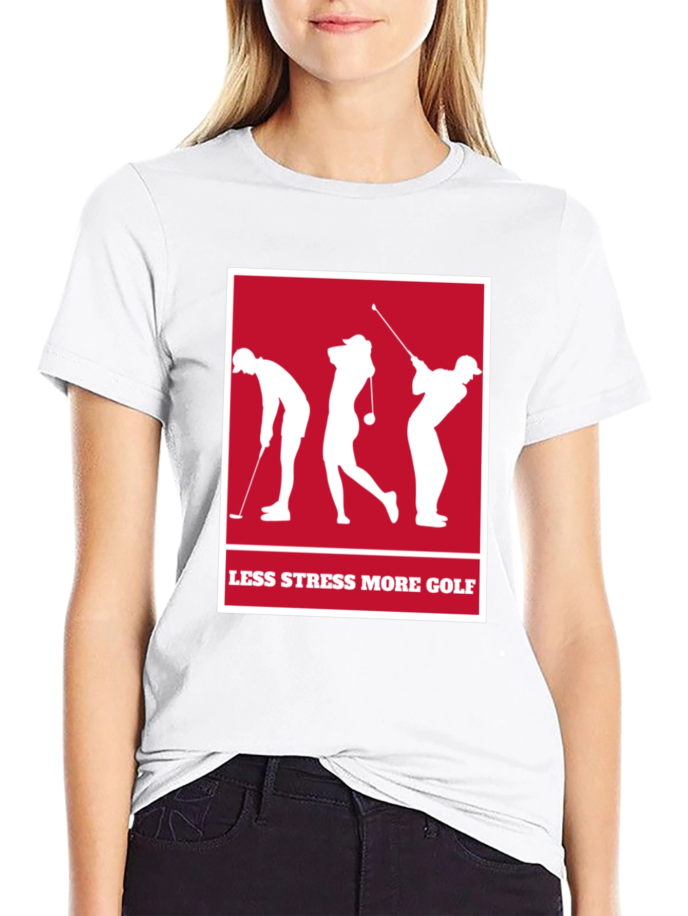Less Stress More Golf T-Shirt