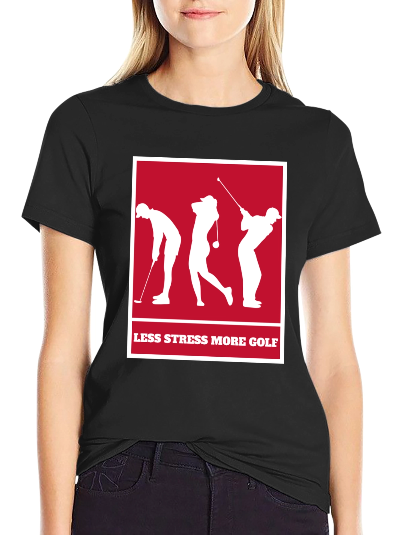 Less Stress More Golf T-Shirt