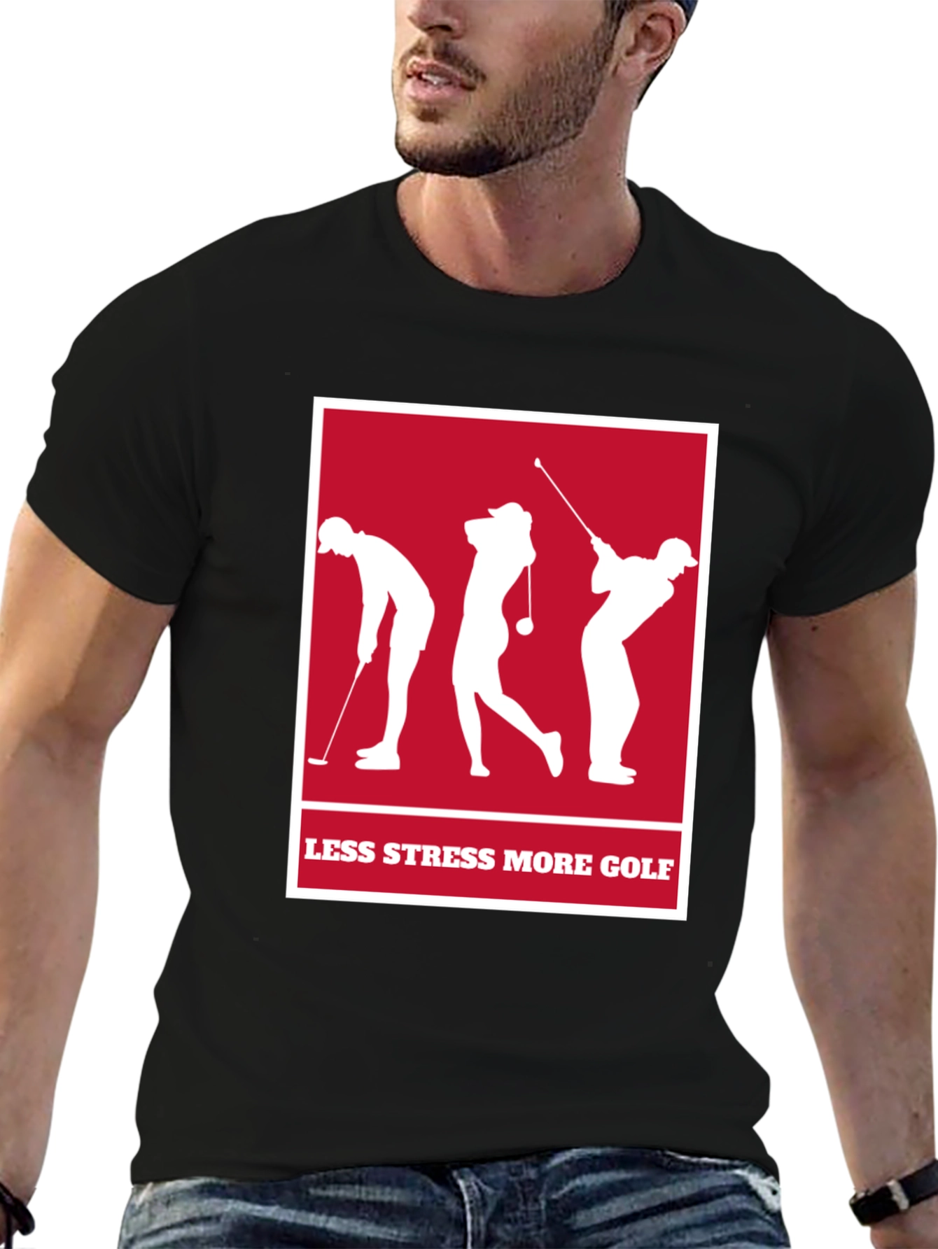 Less Stress More Golf T-Shirt