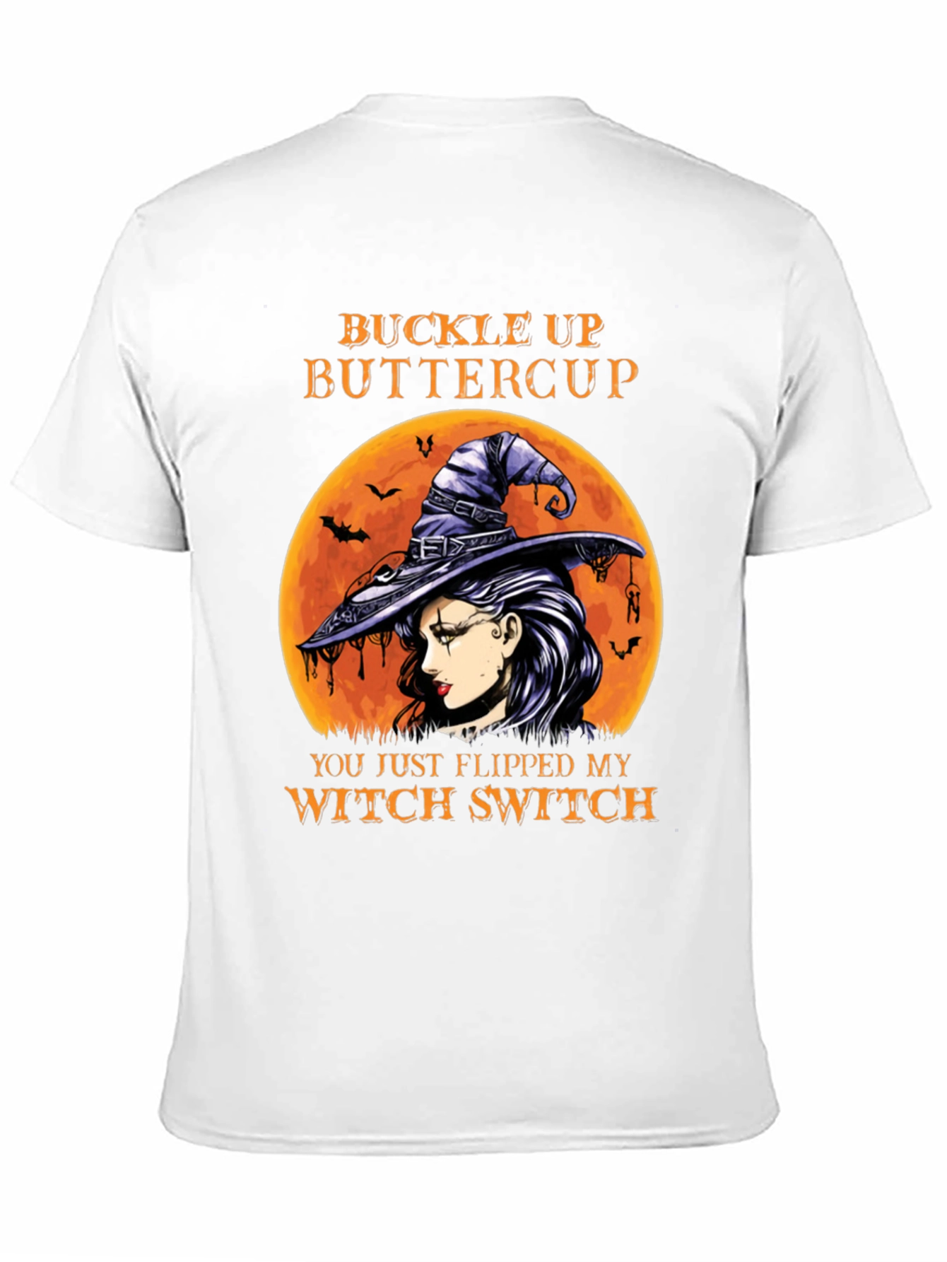 Buckle Up Buttercup Witch Graphic T-Shirt
