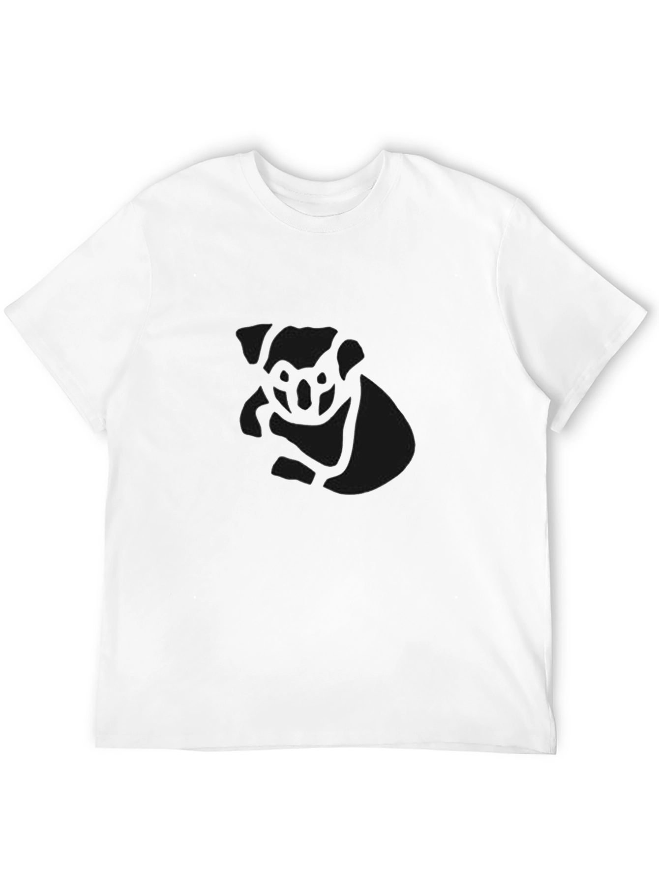 Koala Outline Black T-Shirt