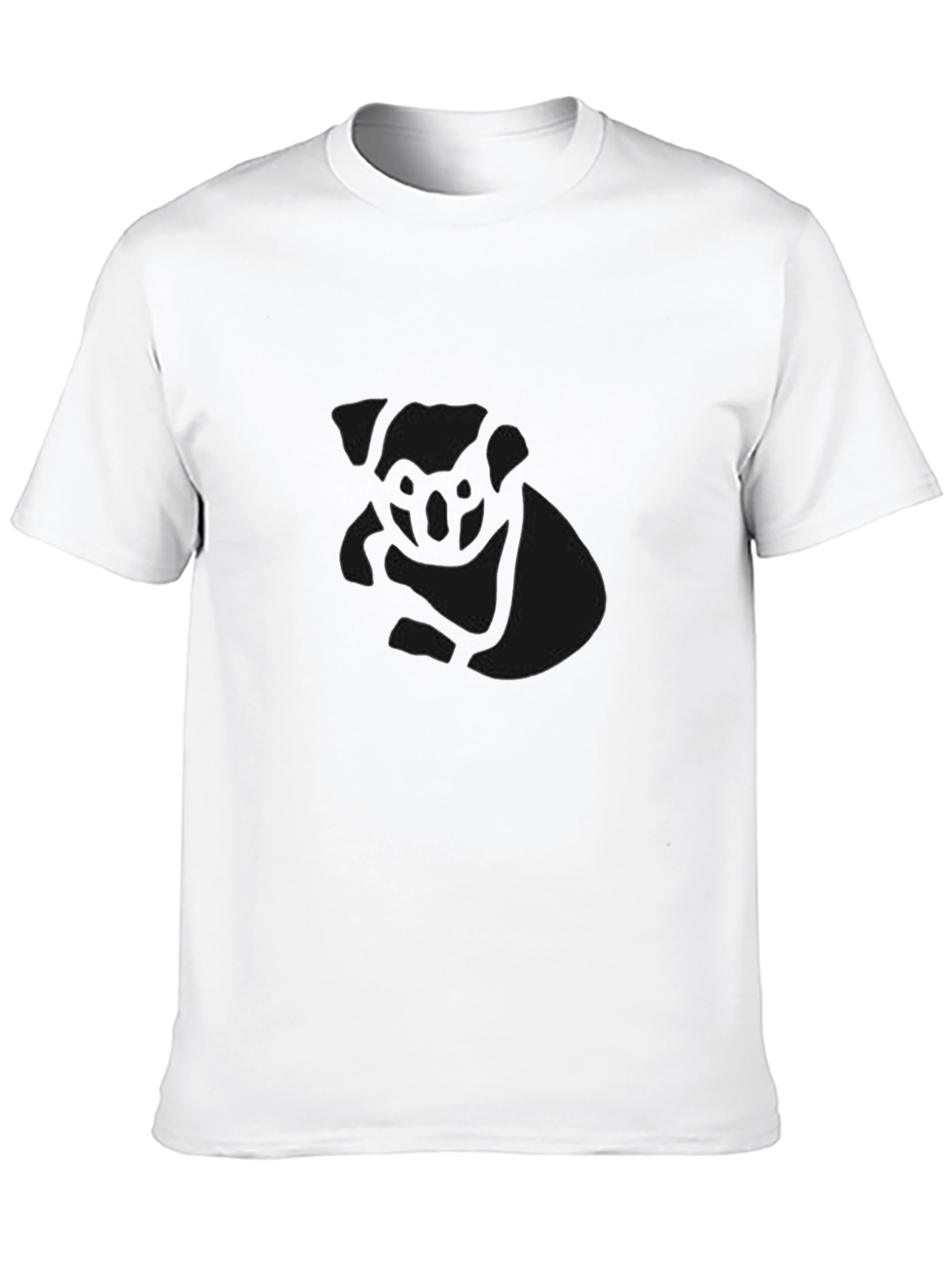 Koala Outline Black T-Shirt