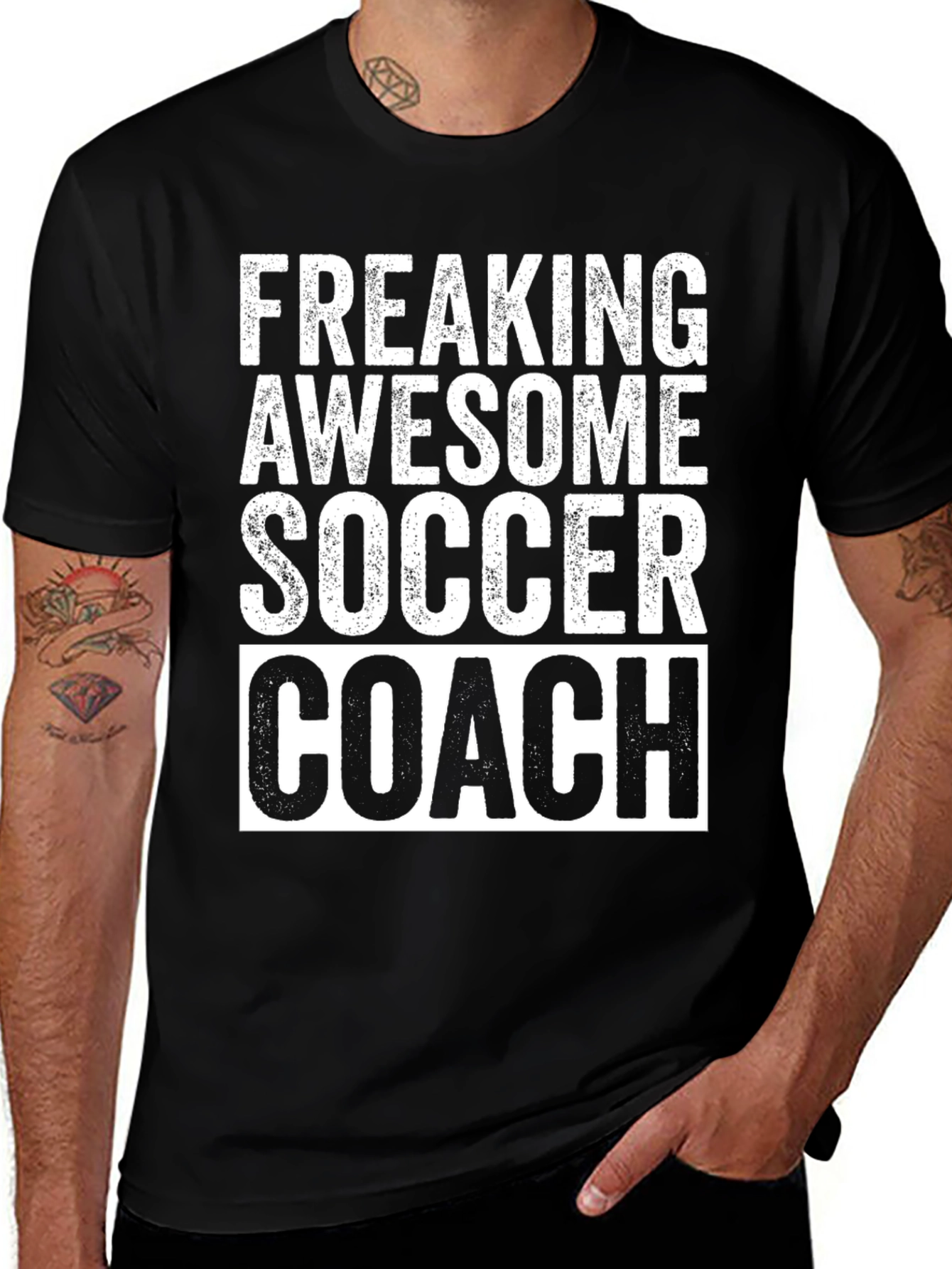 Freaking Awesome Soccer Coach Graphic T-Shirt