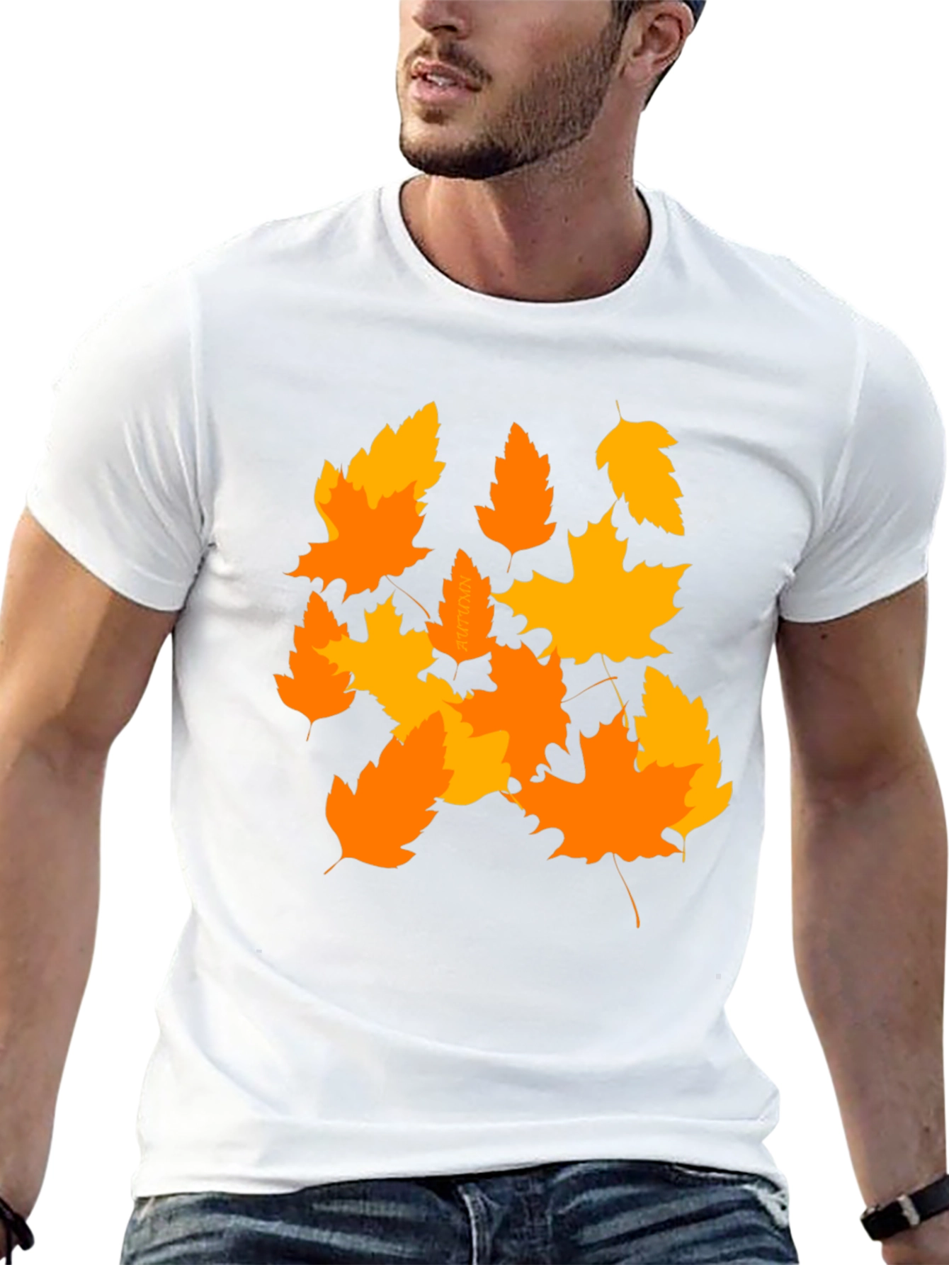 Autumn Leaves Graphic Tee - Stylish Fall Fashion