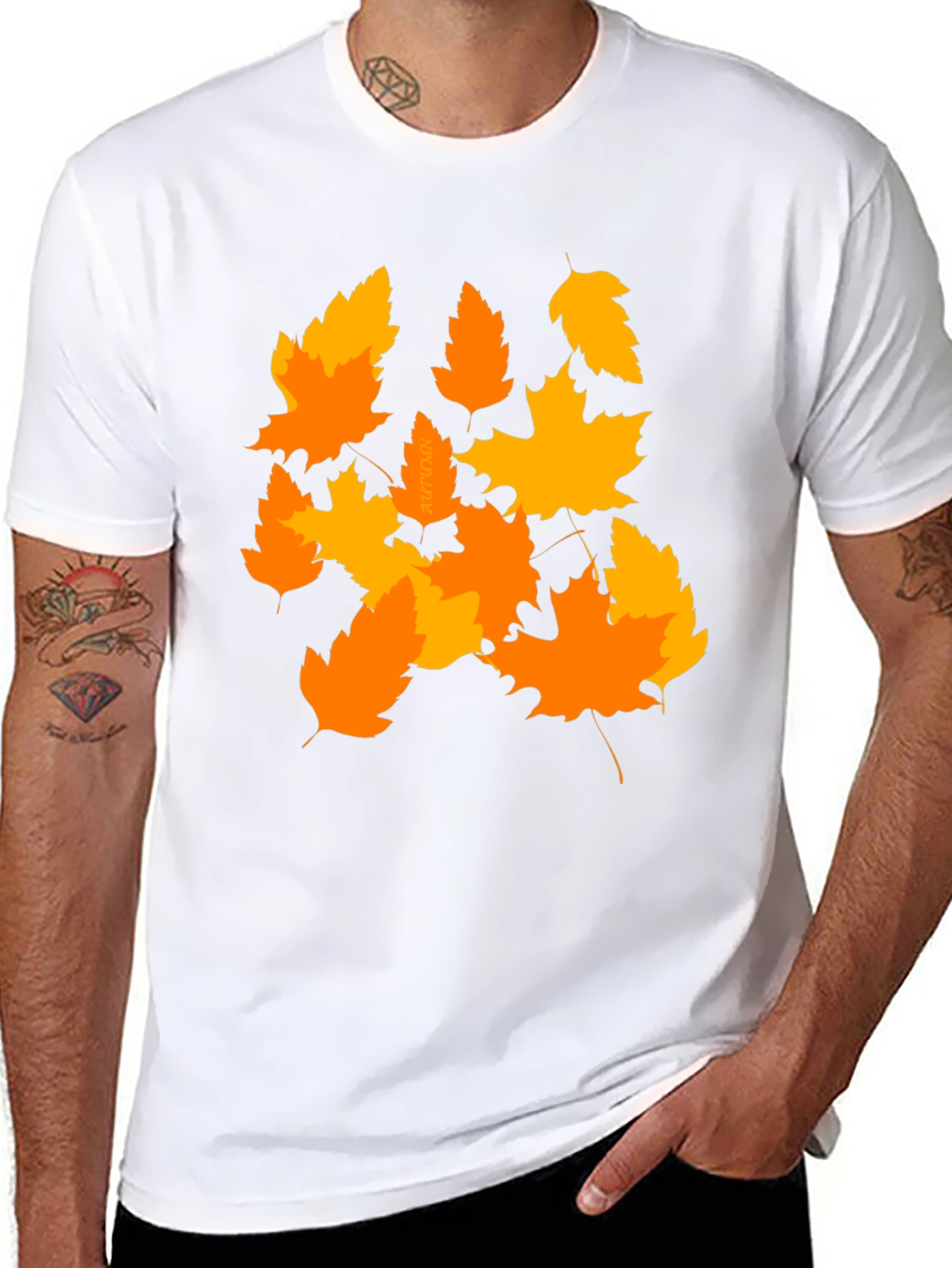 Autumn Leaves Graphic Tee - Stylish Fall Fashion