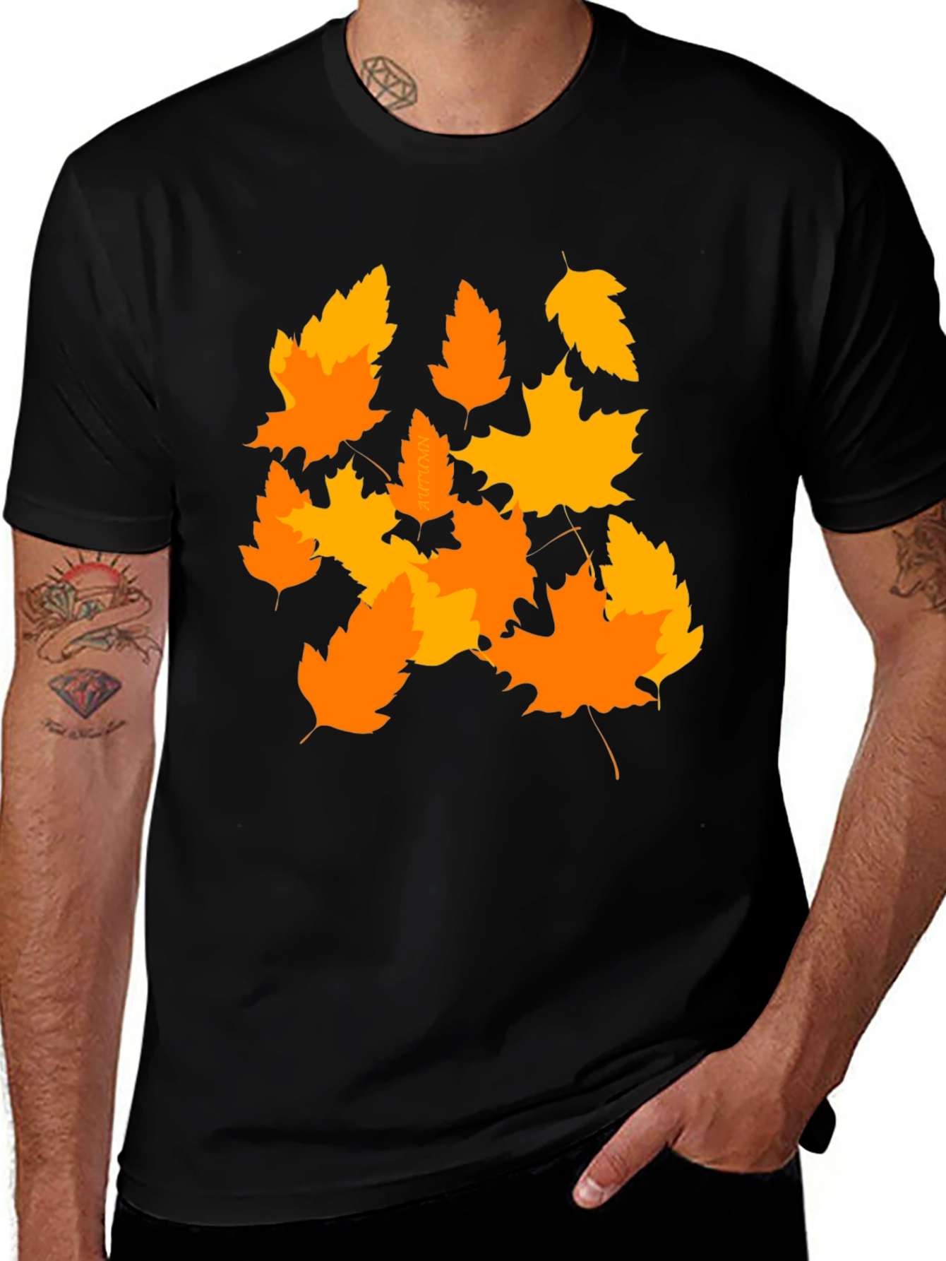 Autumn Leaves Graphic Tee - Stylish Fall Fashion