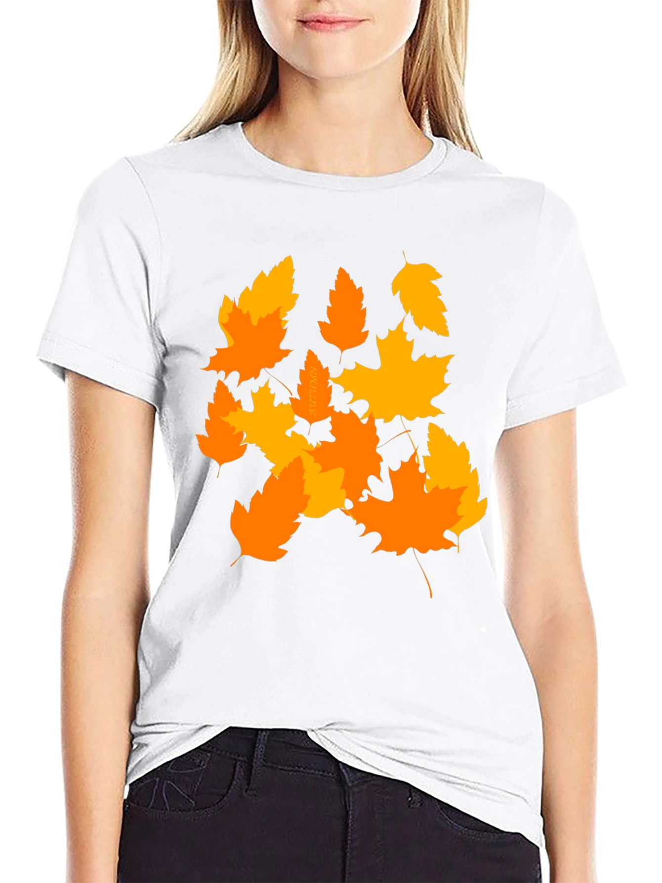Autumn Leaves Graphic Tee - Stylish Fall Fashion