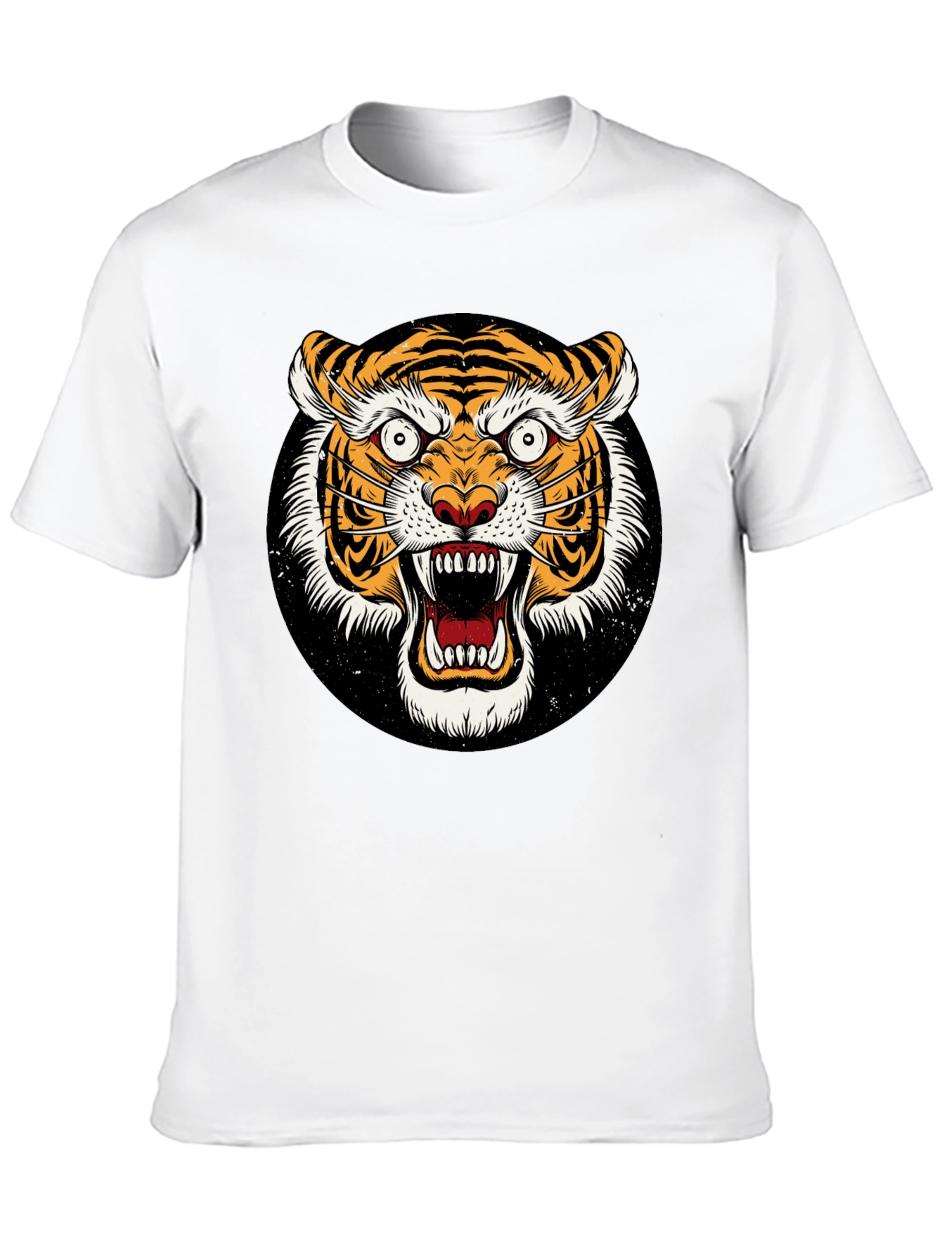 Roaring Tiger Graphic Tee - Bold Black T-Shirt
