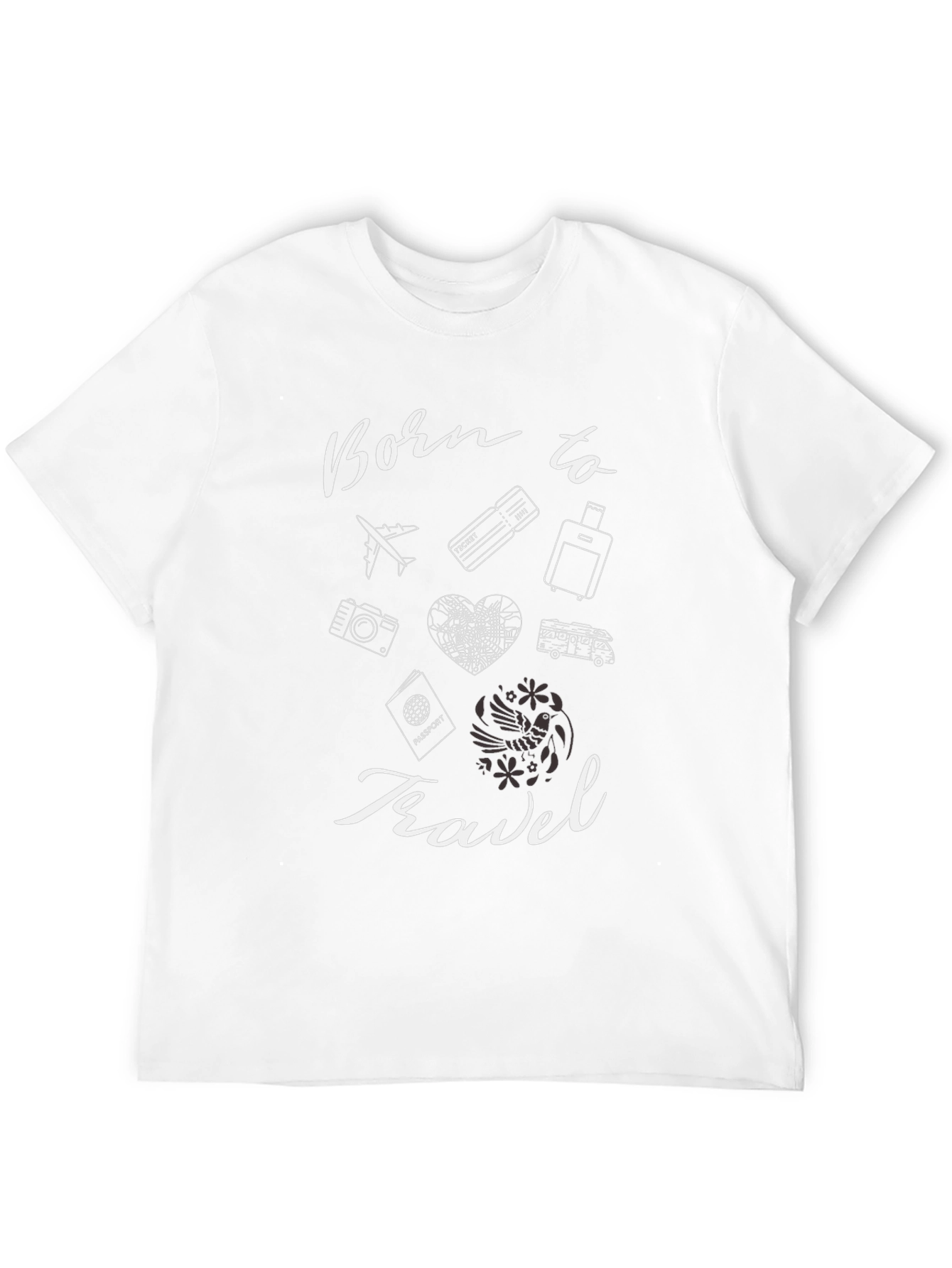 Born to Travel Black T-Shirt