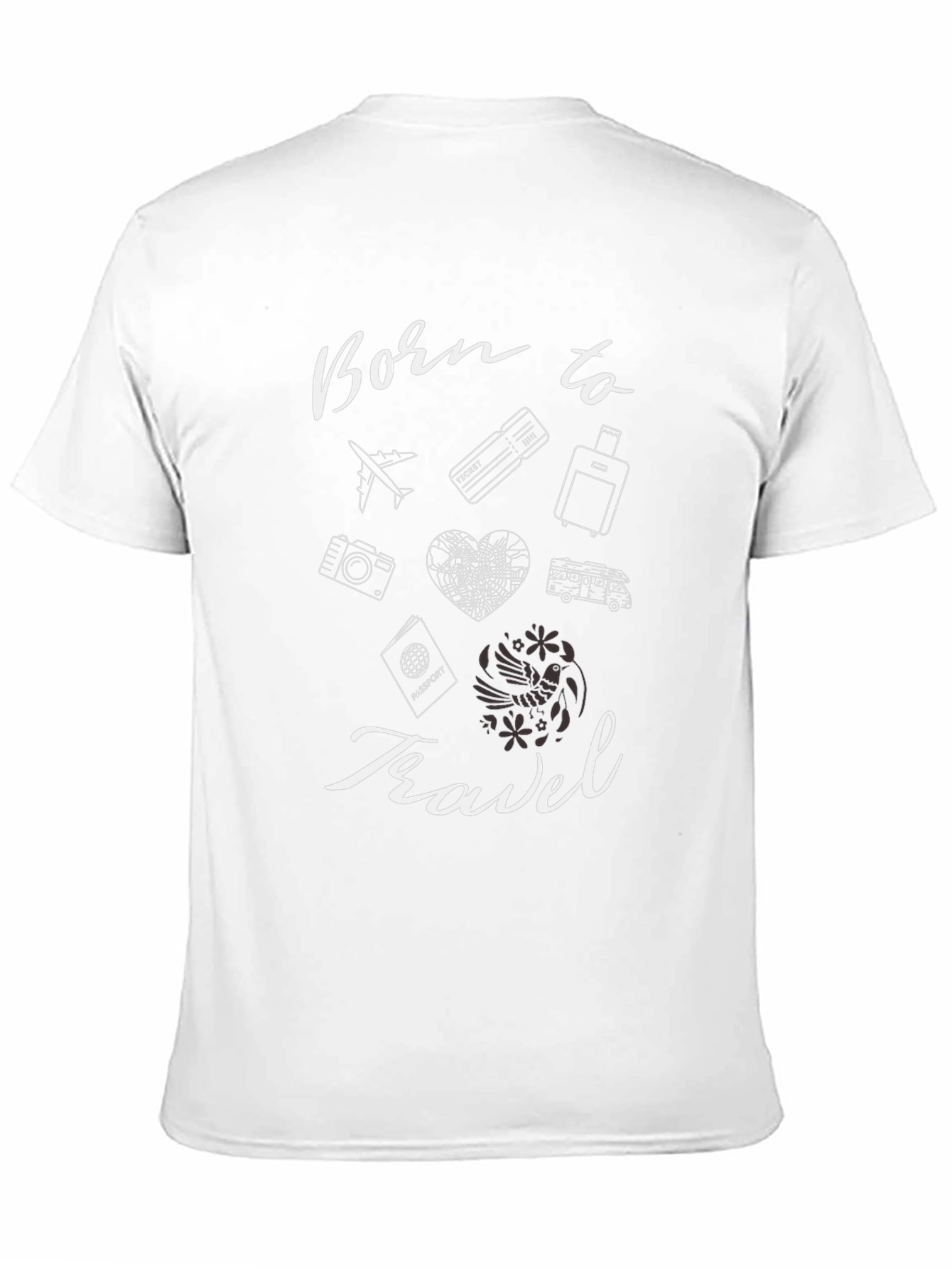 Born to Travel Black T-Shirt