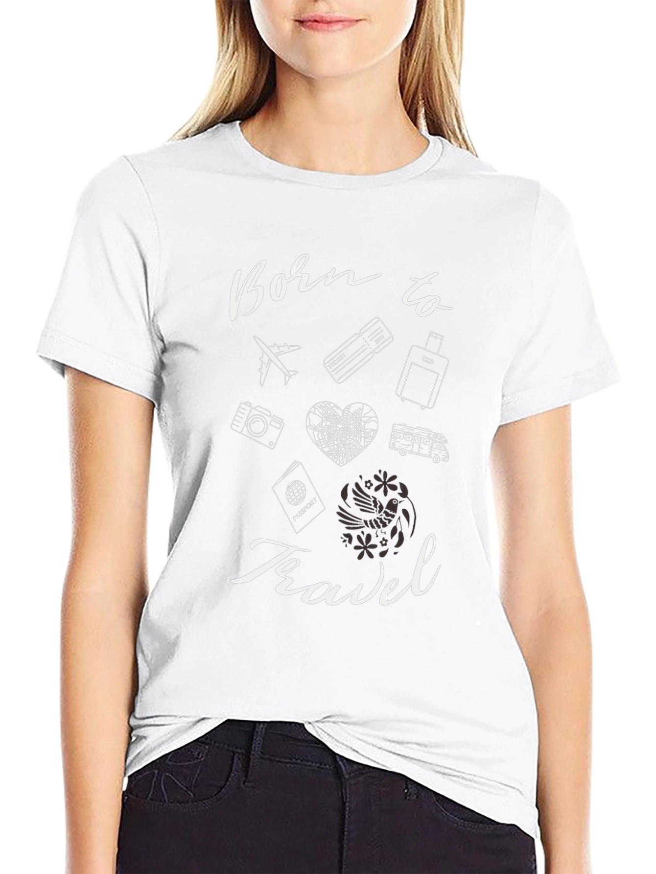 Born to Travel Black T-Shirt