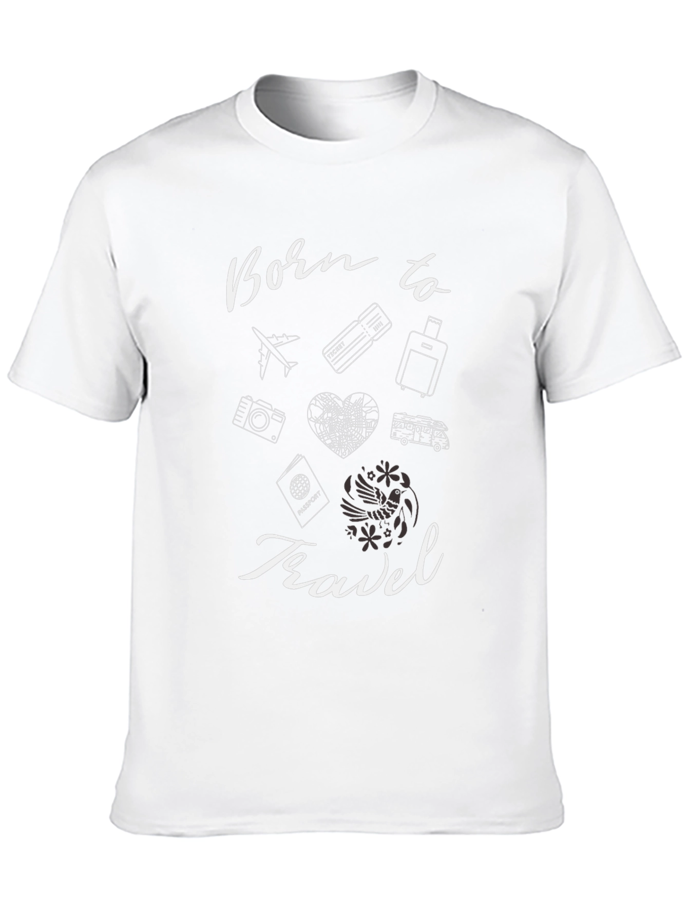 Born to Travel Black T-Shirt