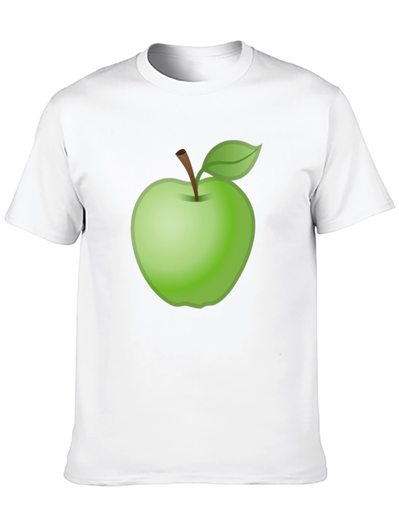 Green Apple Graphic Tee - Fresh Fruit Style