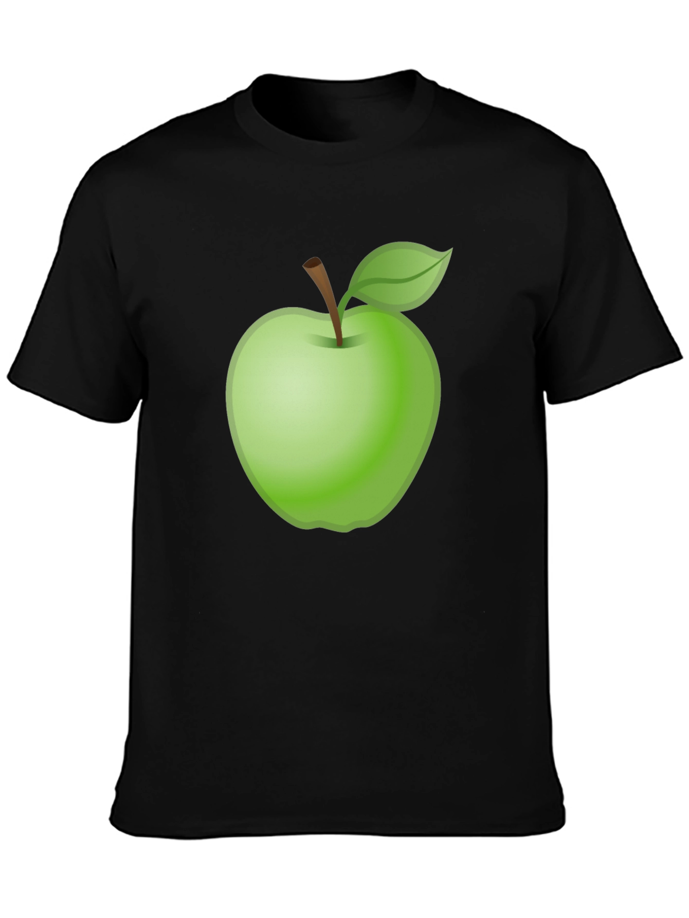 Green Apple Graphic Tee - Fresh Fruit Style