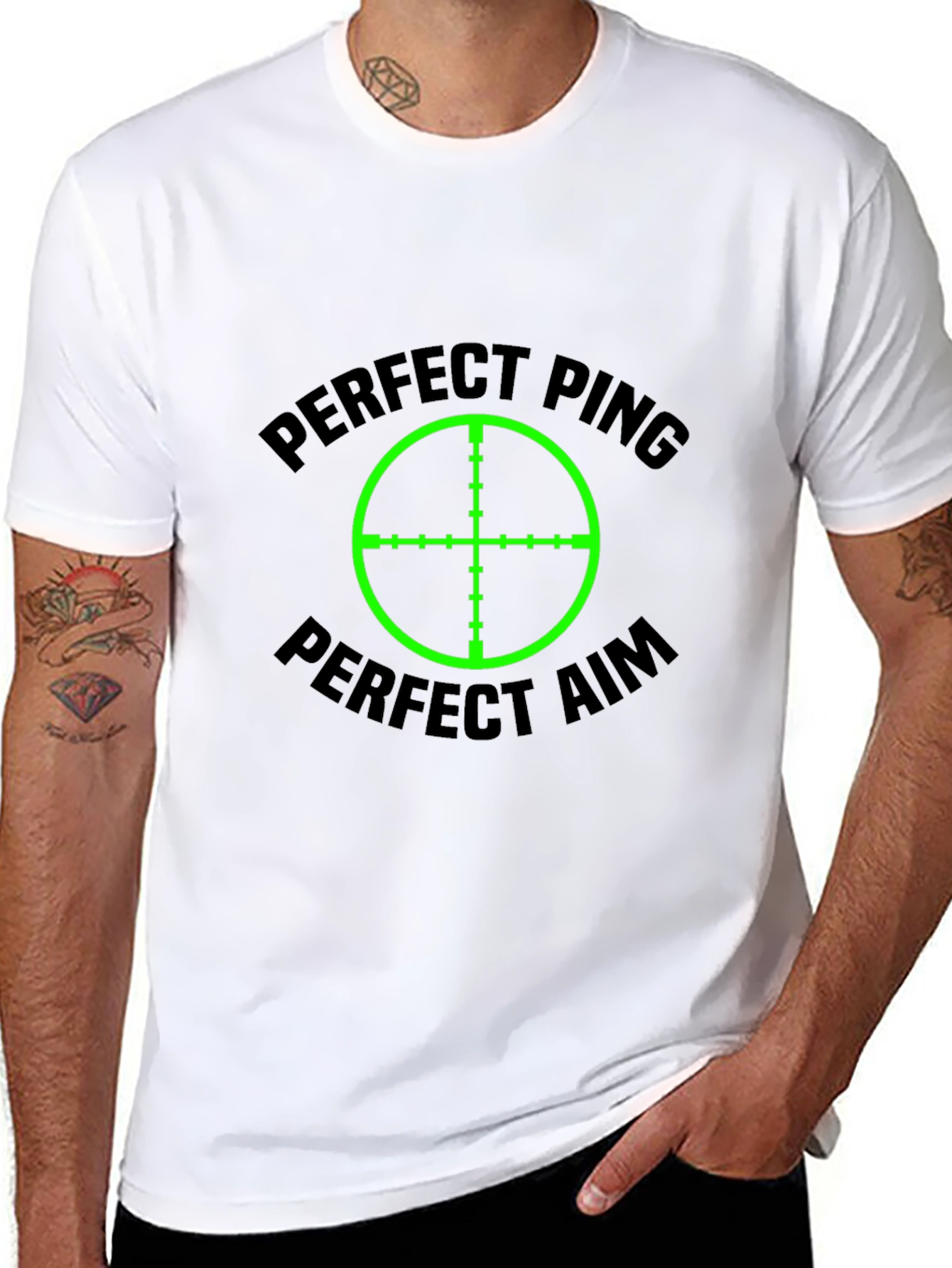 Perfect Ping Aim Black T-Shirt