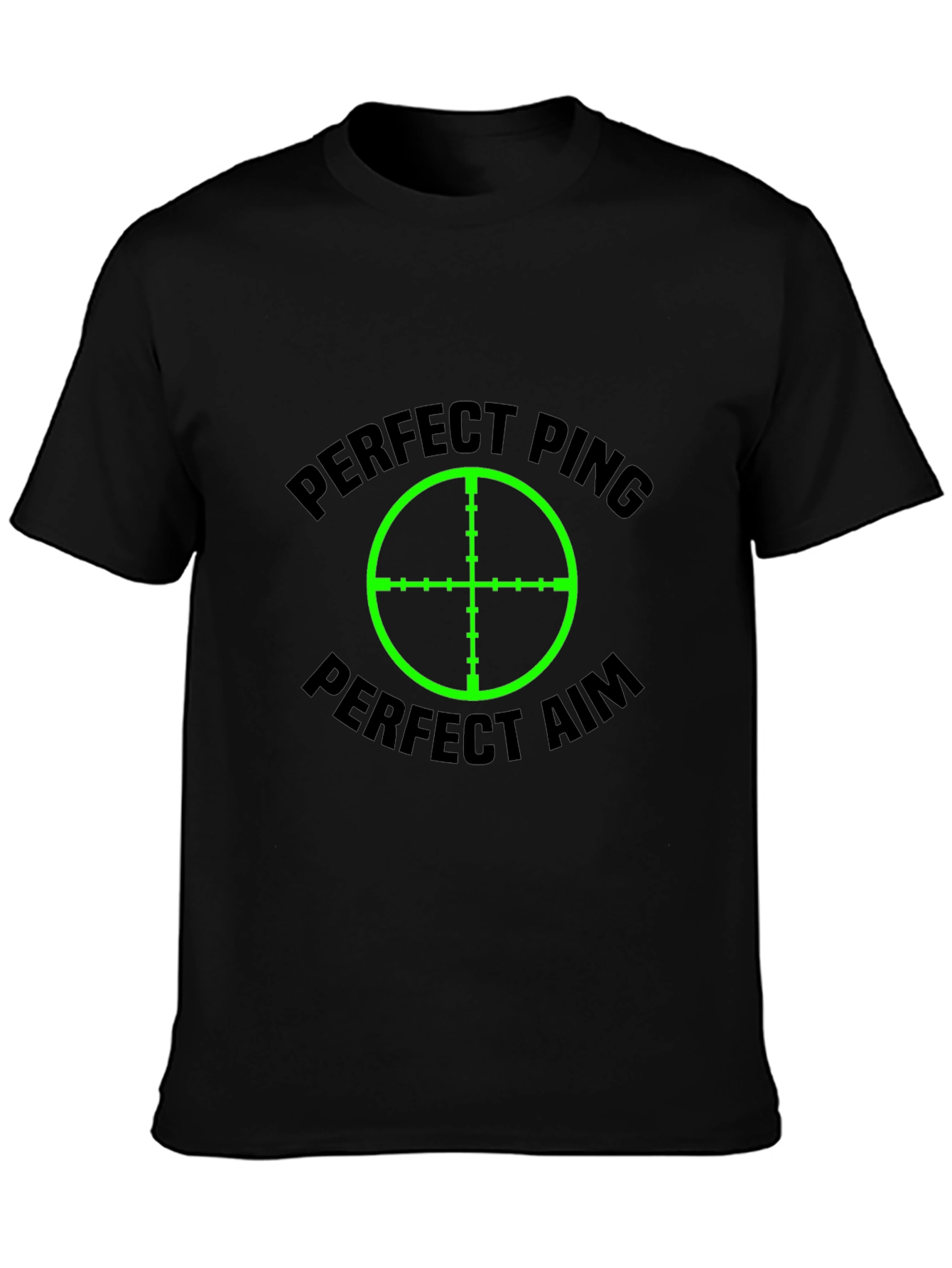 Perfect Ping Aim Black T-Shirt