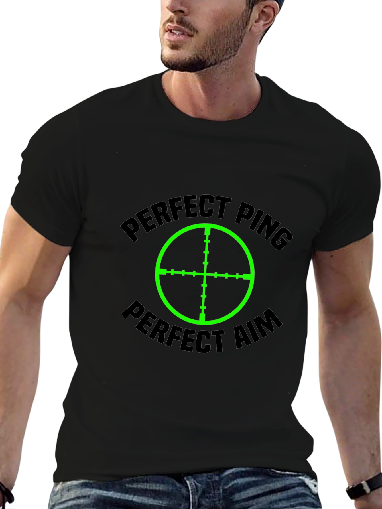 Perfect Ping Aim Black T-Shirt