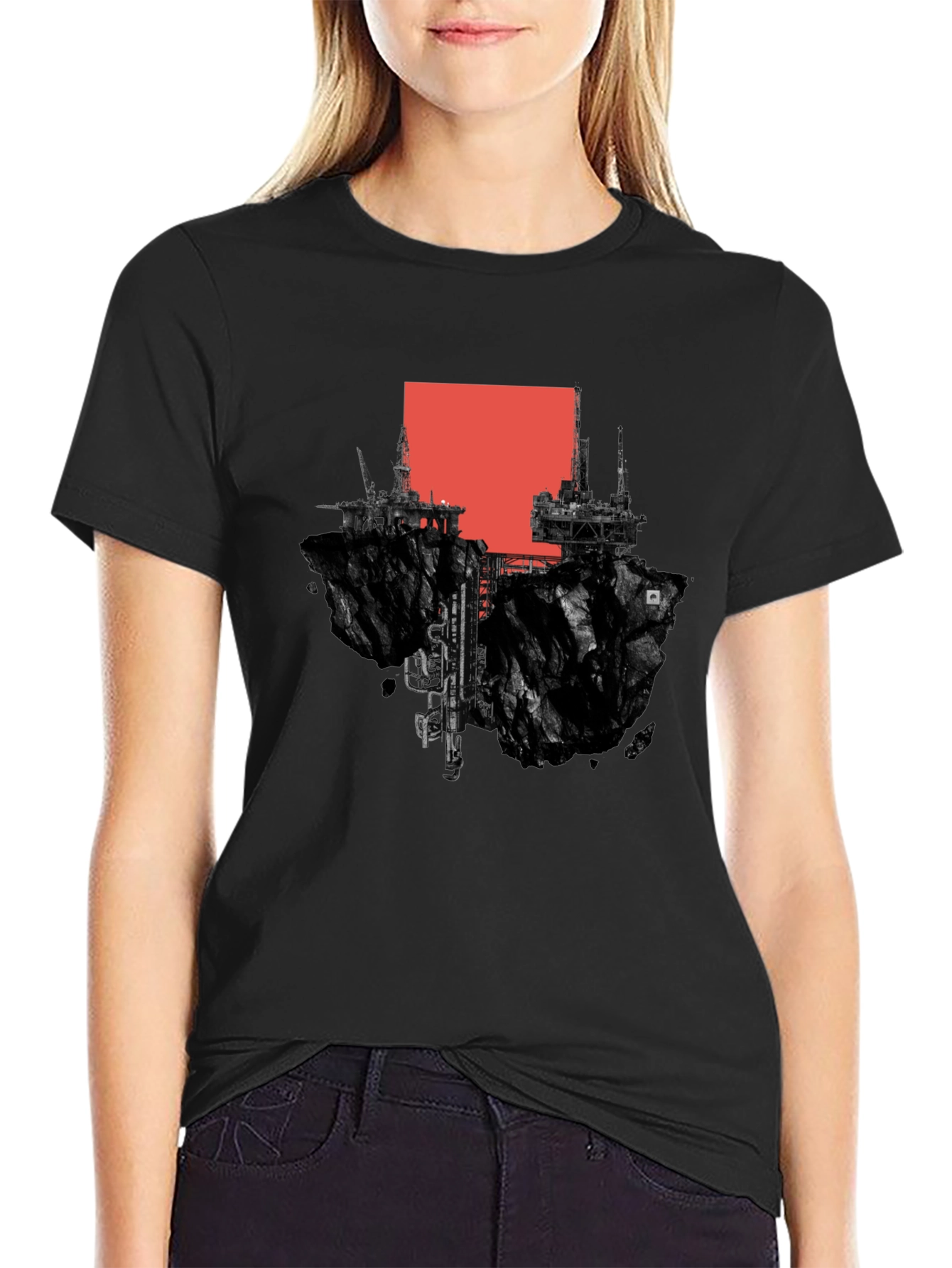 Abstract Floating Island Graphic Tee