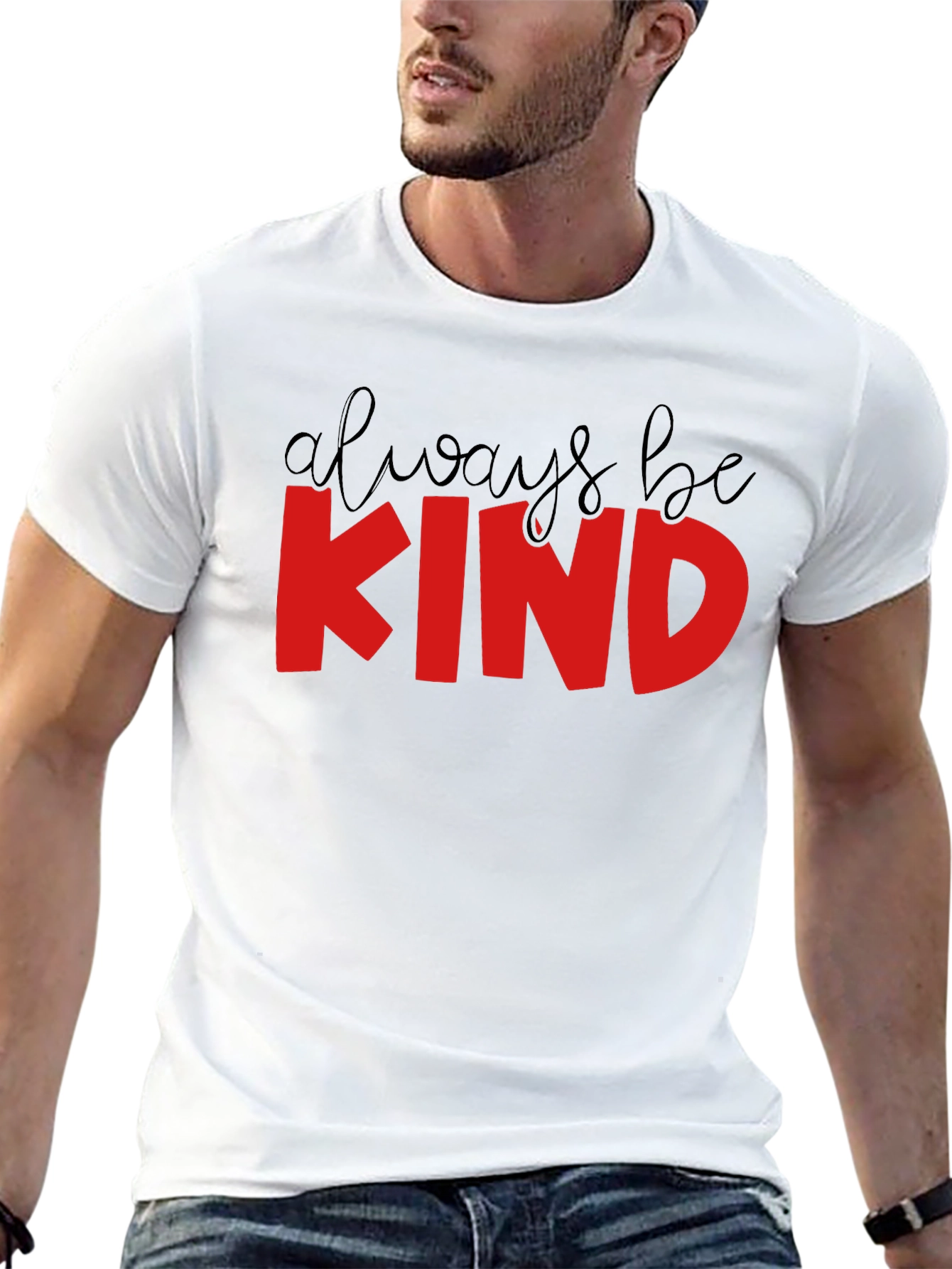 Always Be Kind T-Shirt - Black Crew Neck
