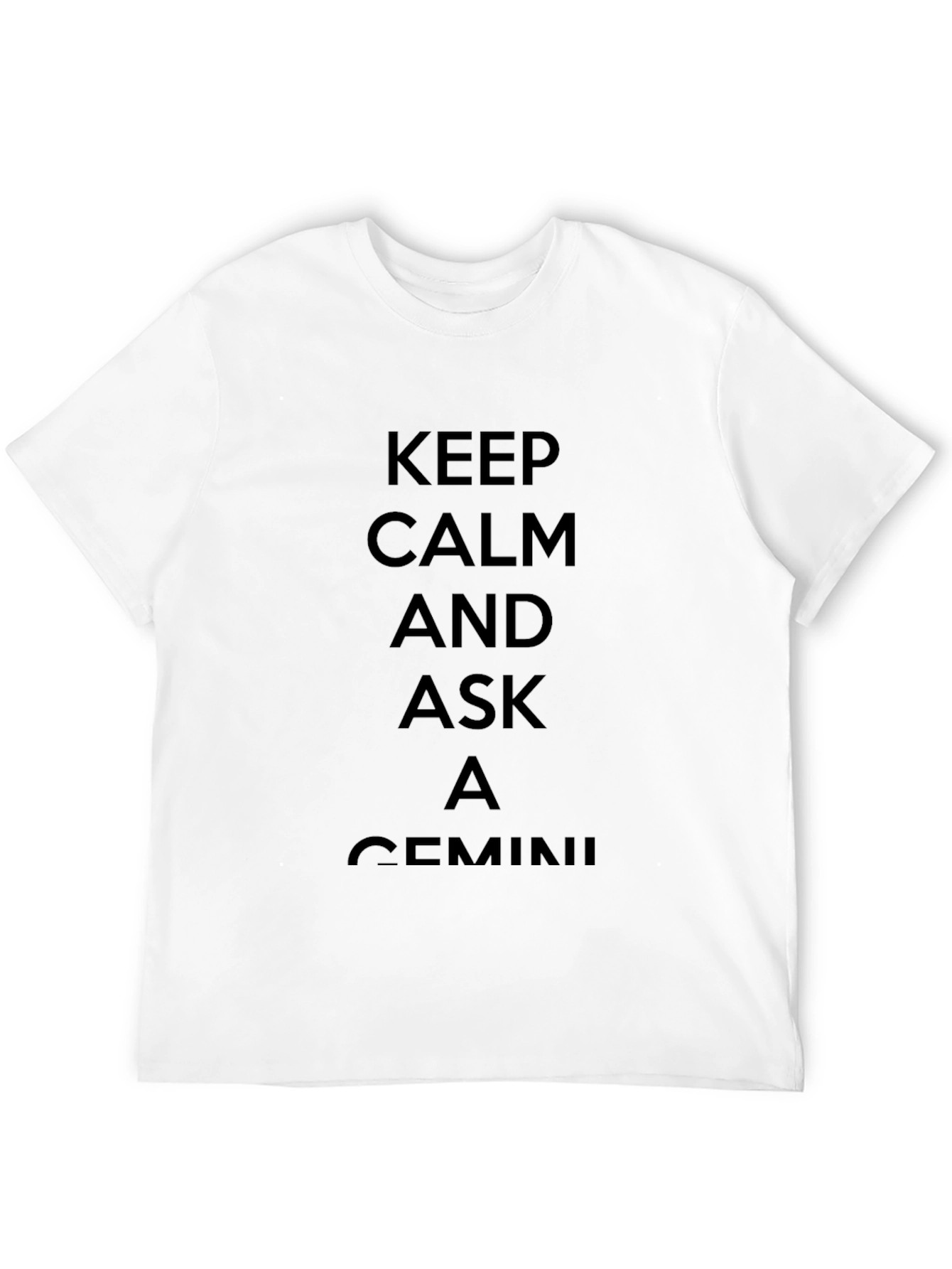 Keep Calm Gemini Black T-Shirt