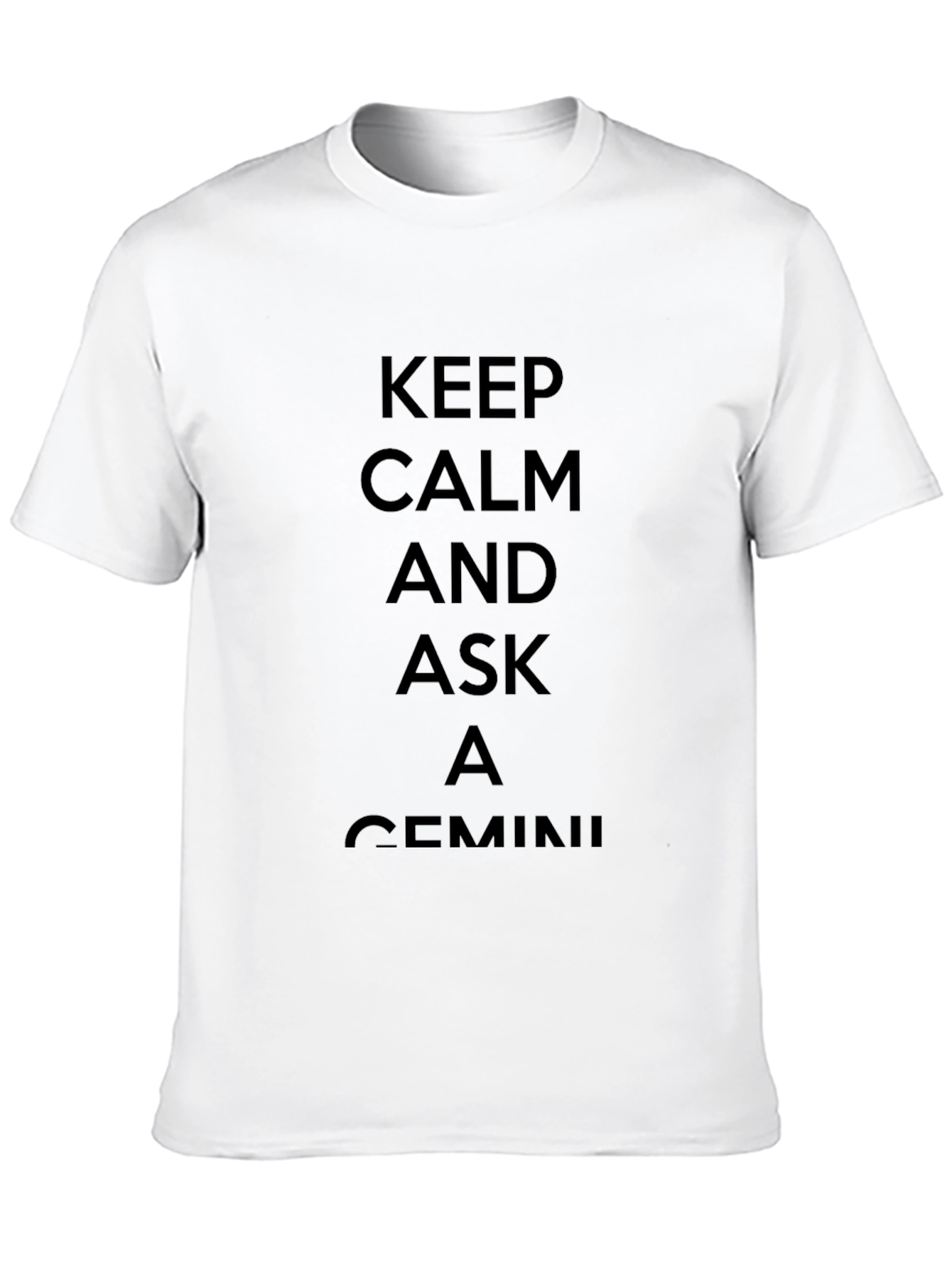 Keep Calm Gemini Black T-Shirt