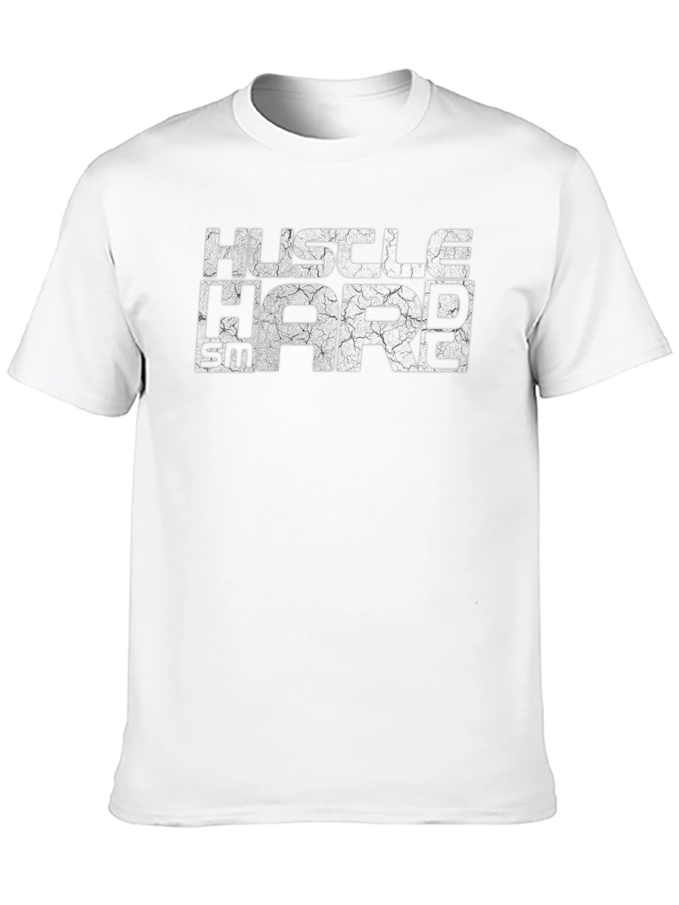 Hustle Hard T-Shirt: Motivation Black Tee
