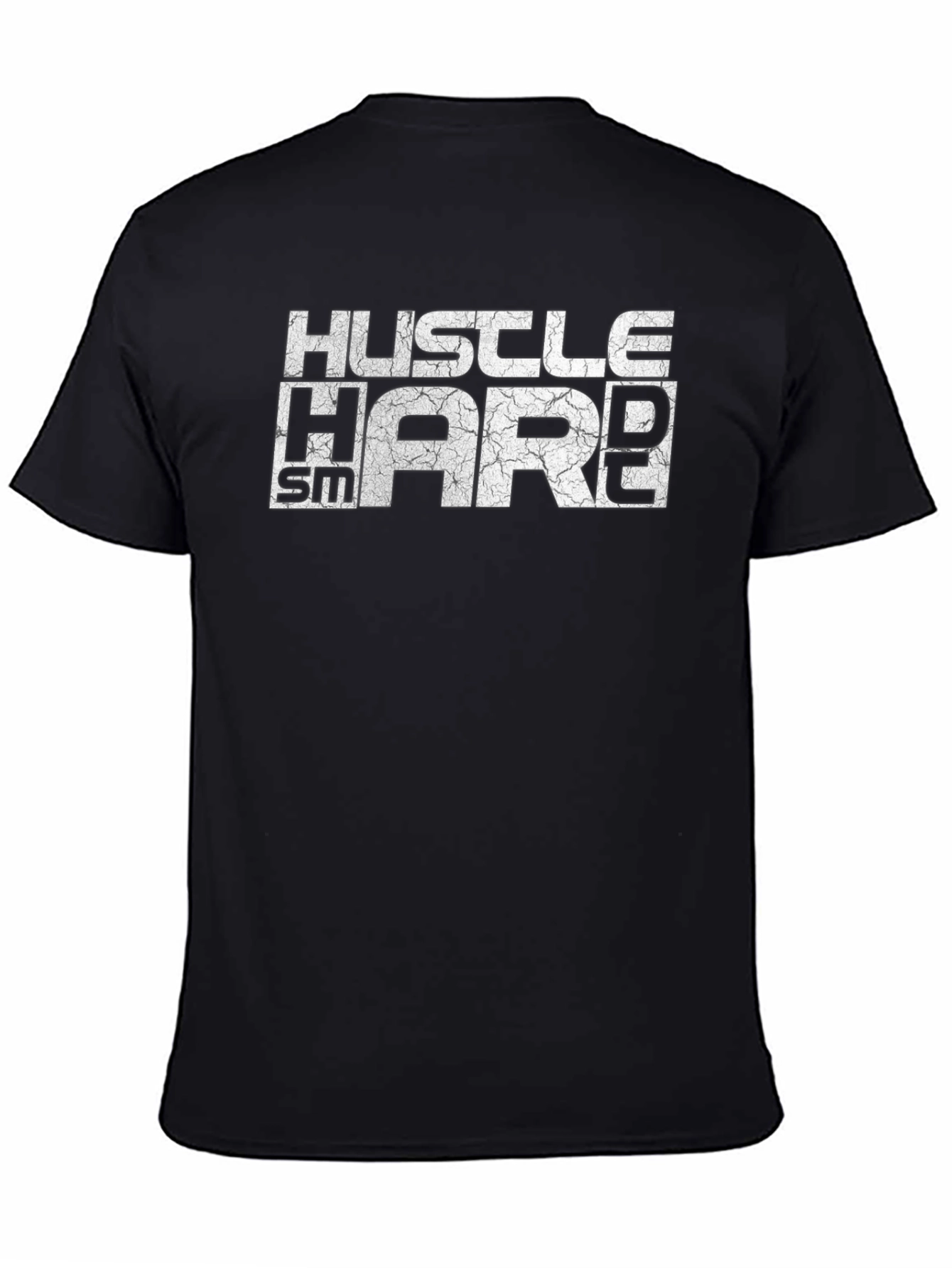 Hustle Hard T-Shirt: Motivation Black Tee