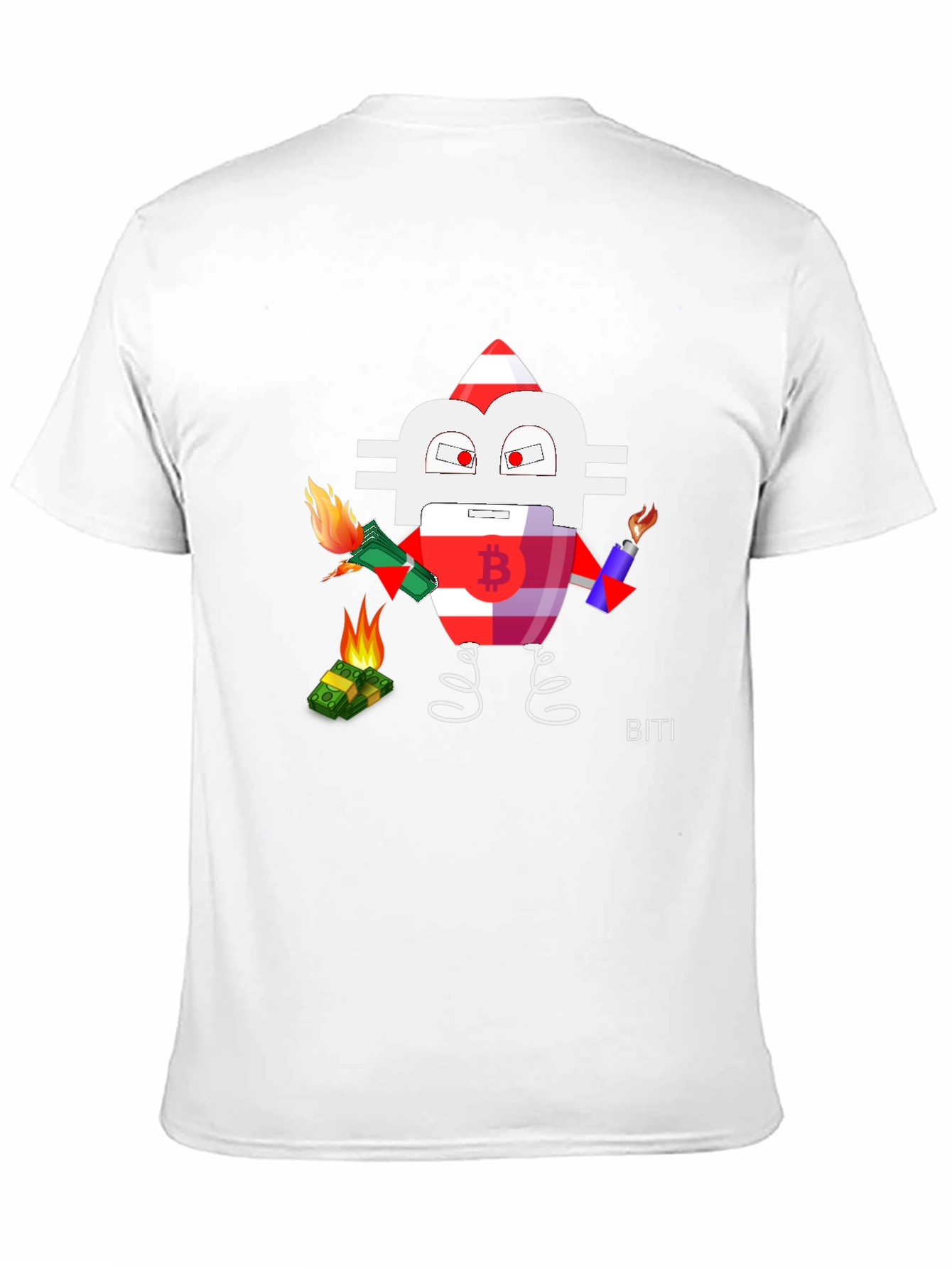 Bitcoin Burn T-Shirt - Crypto Rebellion Design
