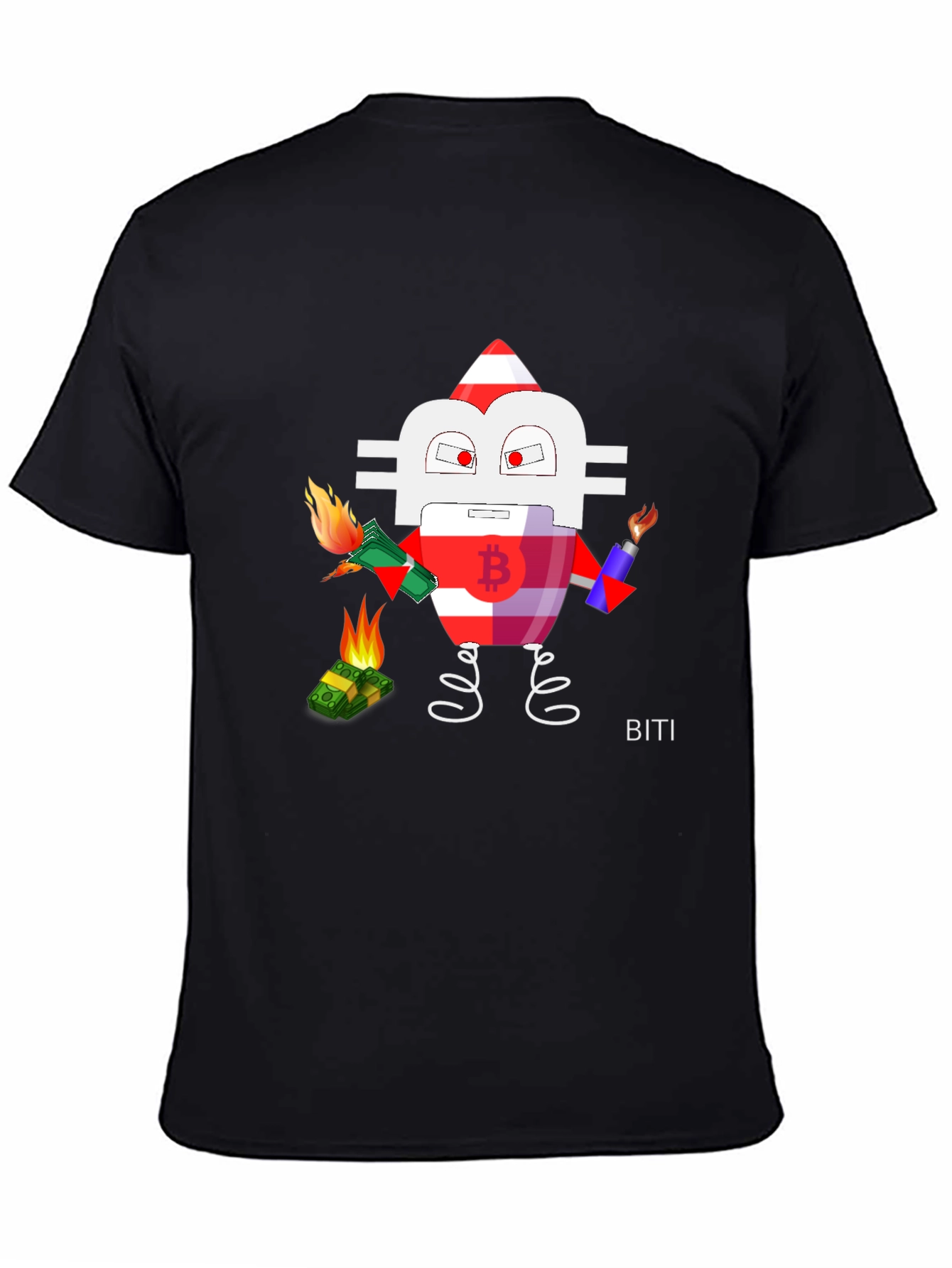 Bitcoin Burn T-Shirt - Crypto Rebellion Design