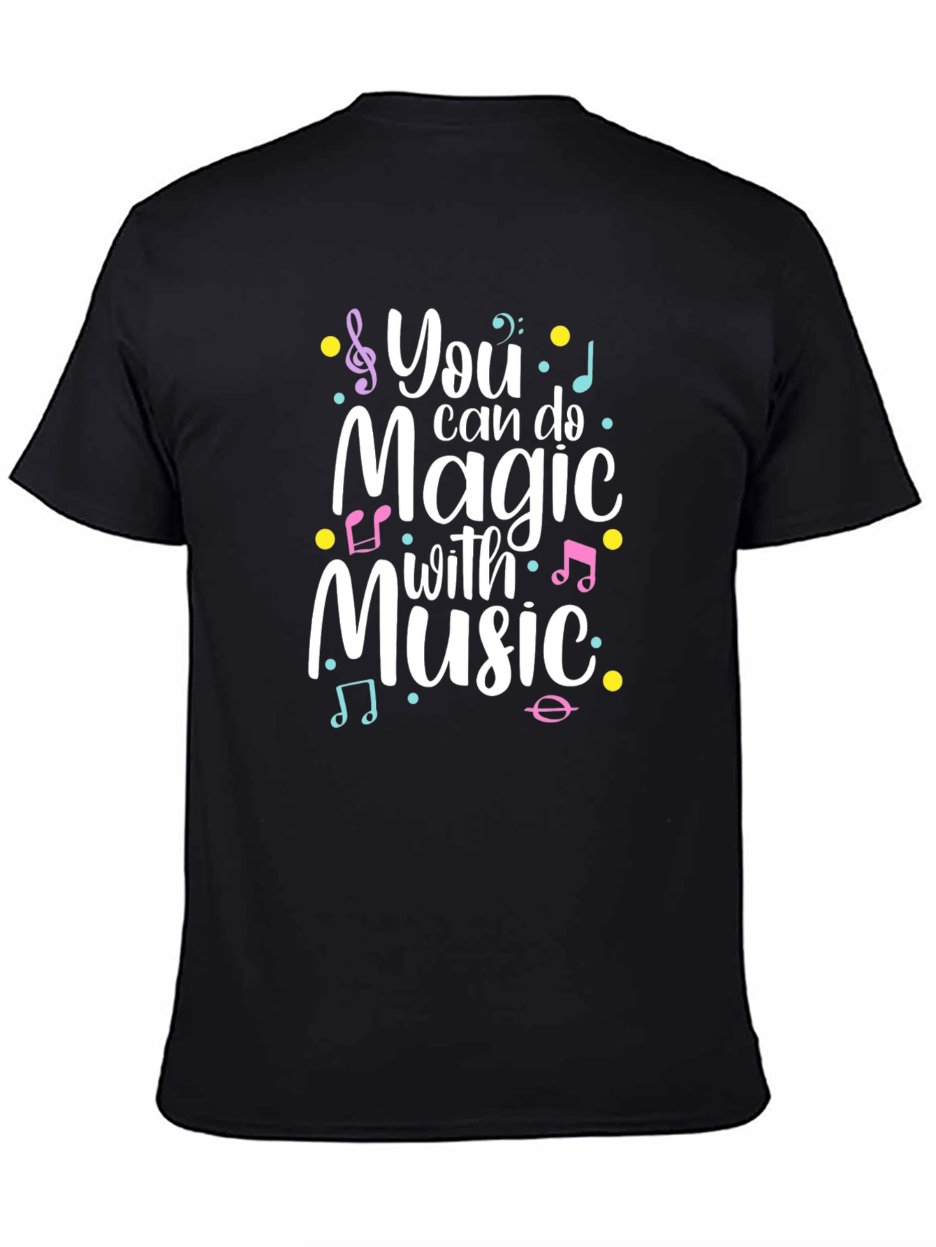 Music Magic Graphic Tee - Black Unisex T-Shirt