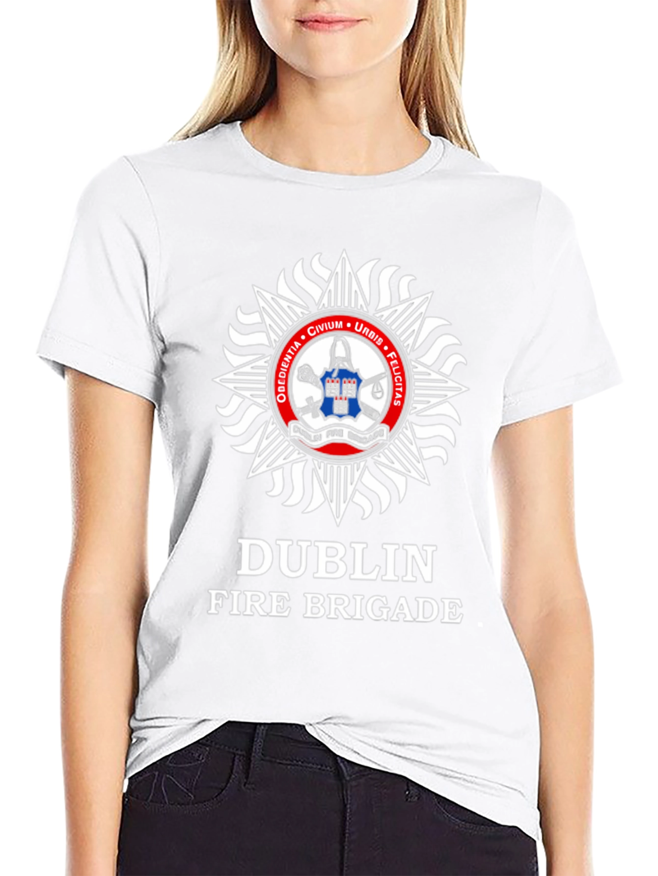 Dublin Fire Brigade T-Shirt - Black Cotton Tee
