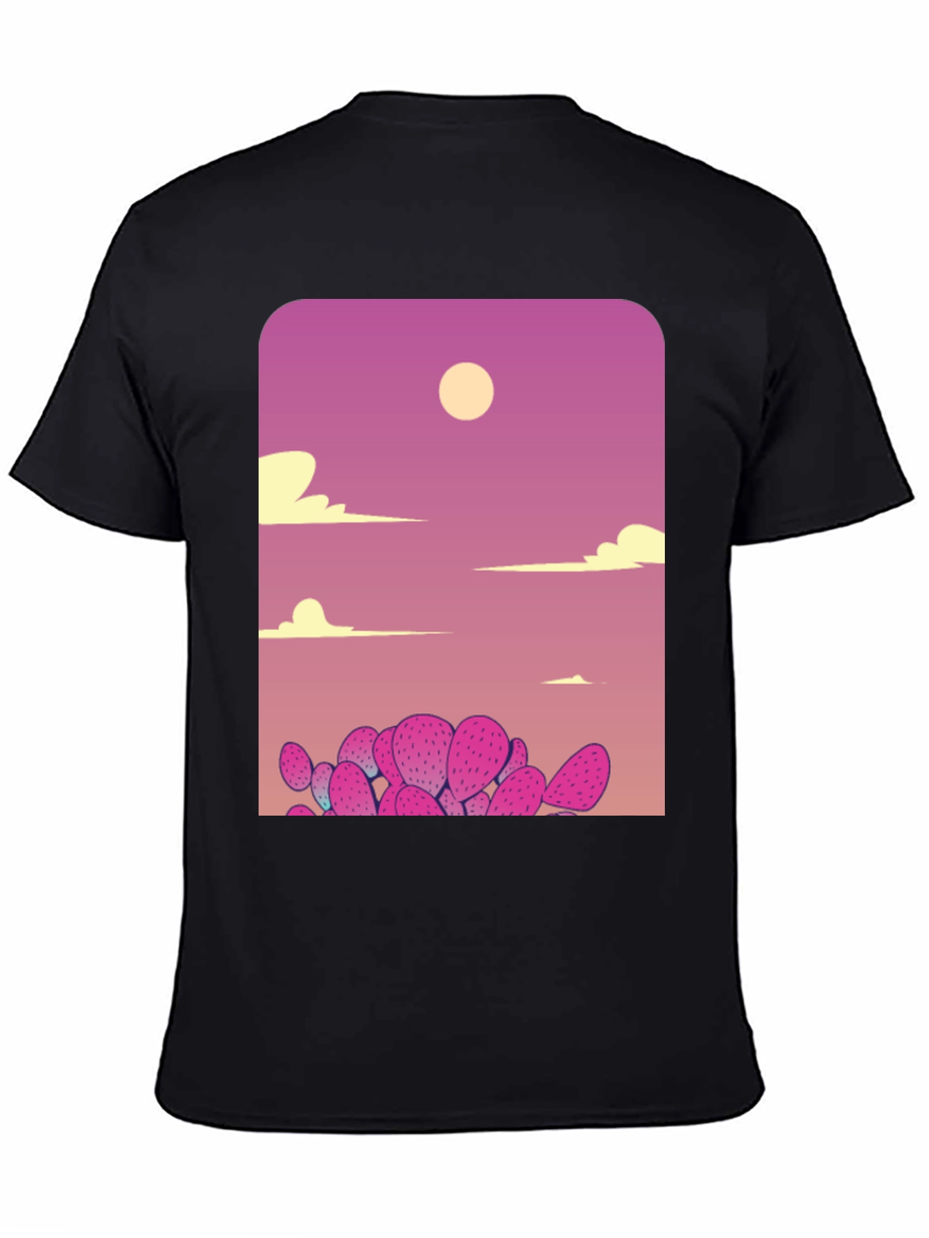 Cactus Sunset Graphic Tee - Unique Desert Scene Shirt