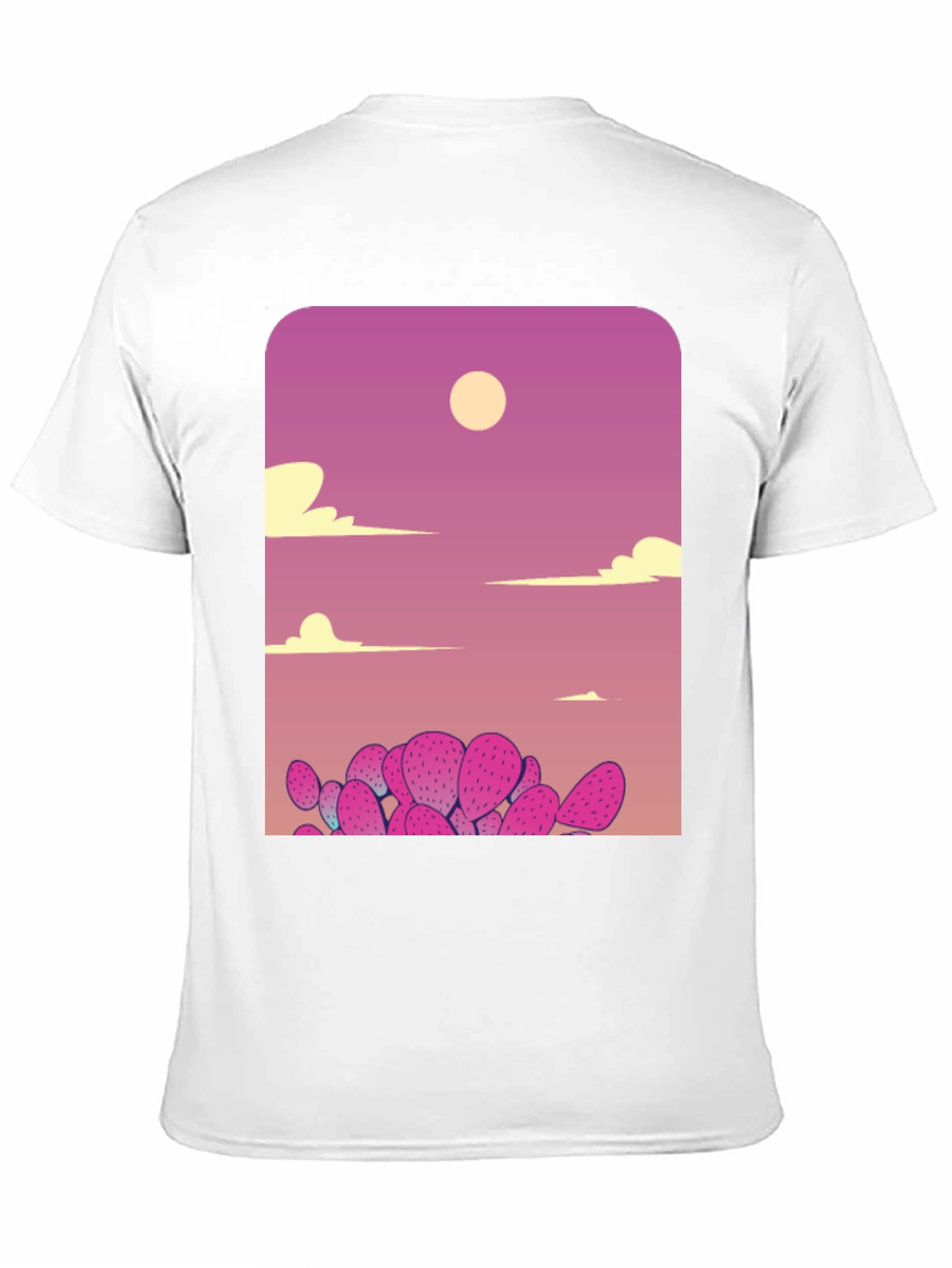 Cactus Sunset Graphic Tee - Unique Desert Scene Shirt