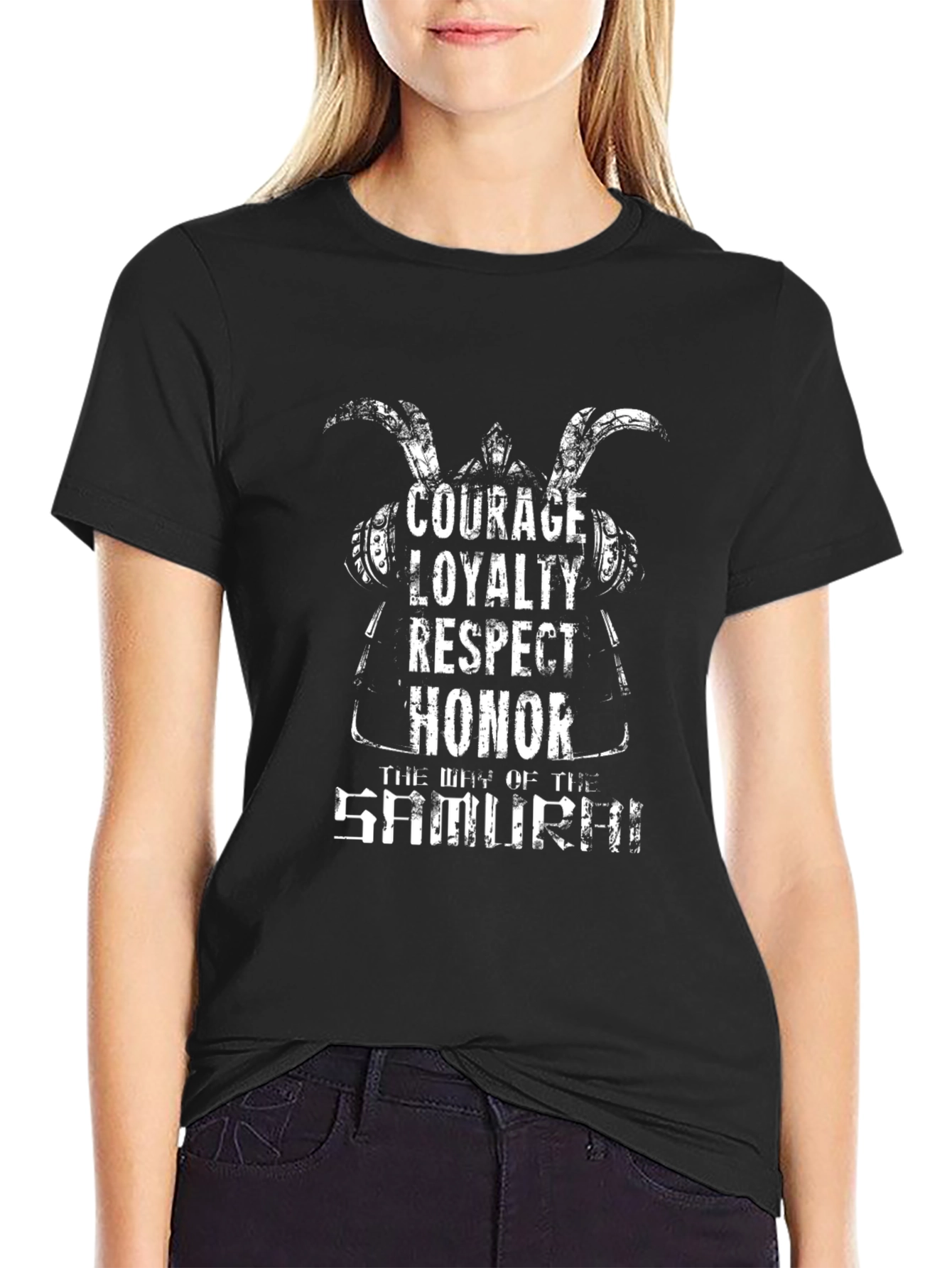 Samurai Code T-Shirt - Courage Loyalty Honor