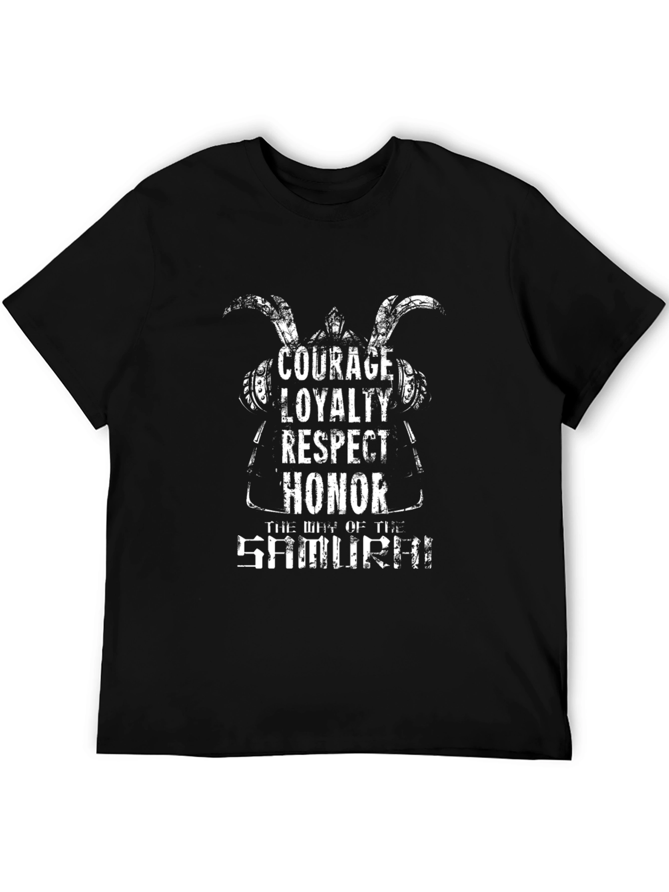 Samurai Code T-Shirt - Courage Loyalty Honor
