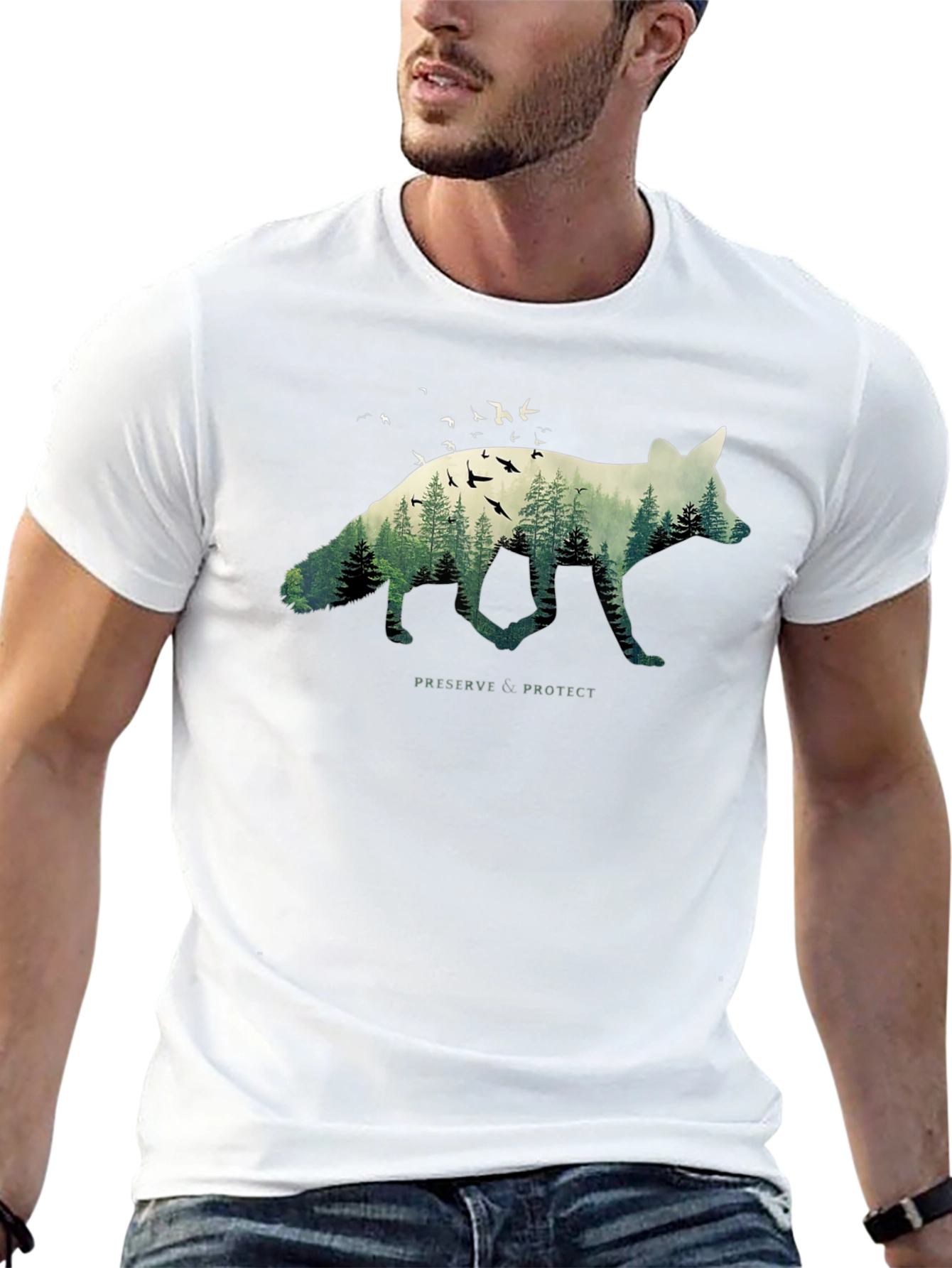 Nature Fox Graphic Tee - Preserve & Protect