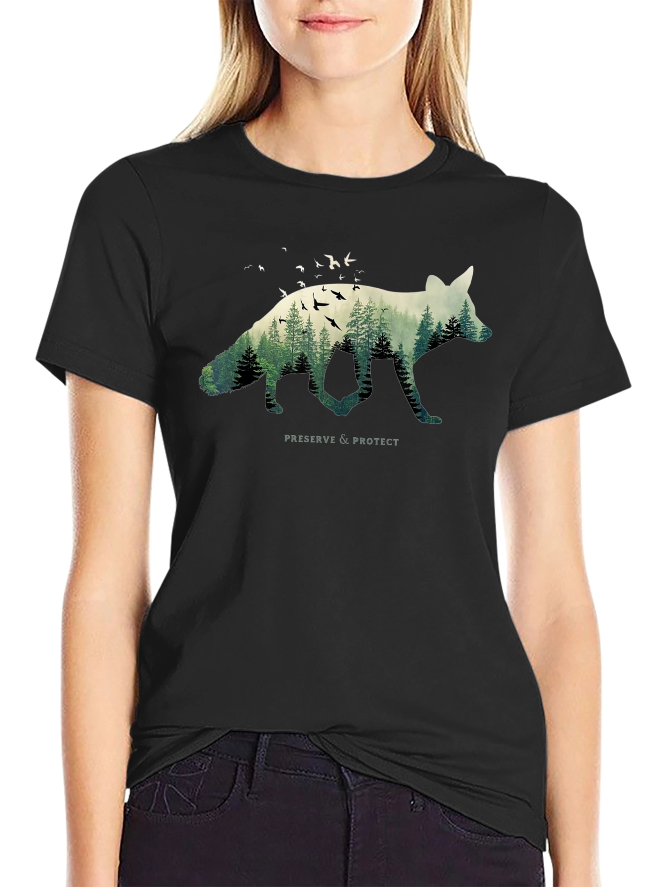 Nature Fox Graphic Tee - Preserve & Protect