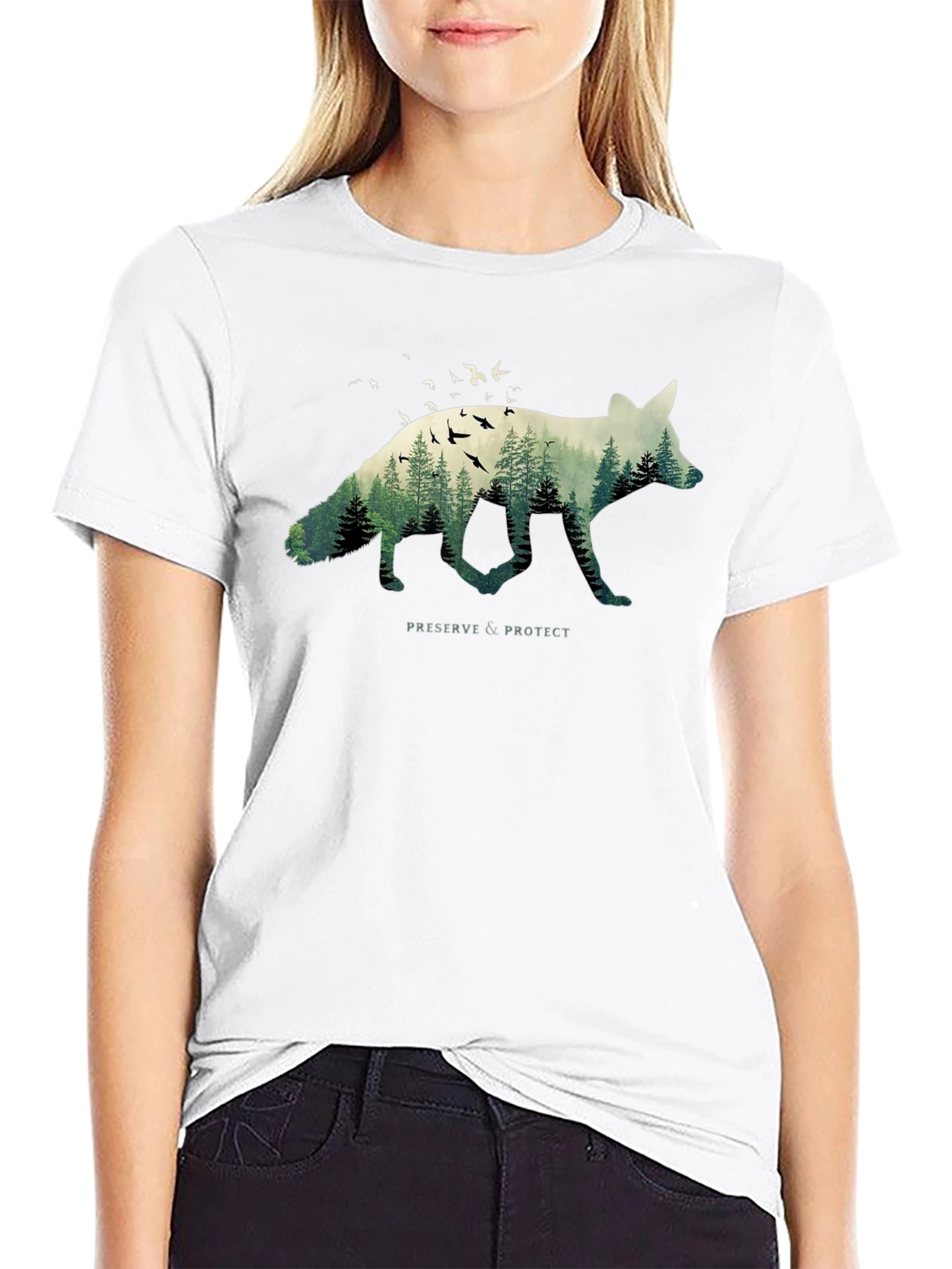 Nature Fox Graphic Tee - Preserve & Protect